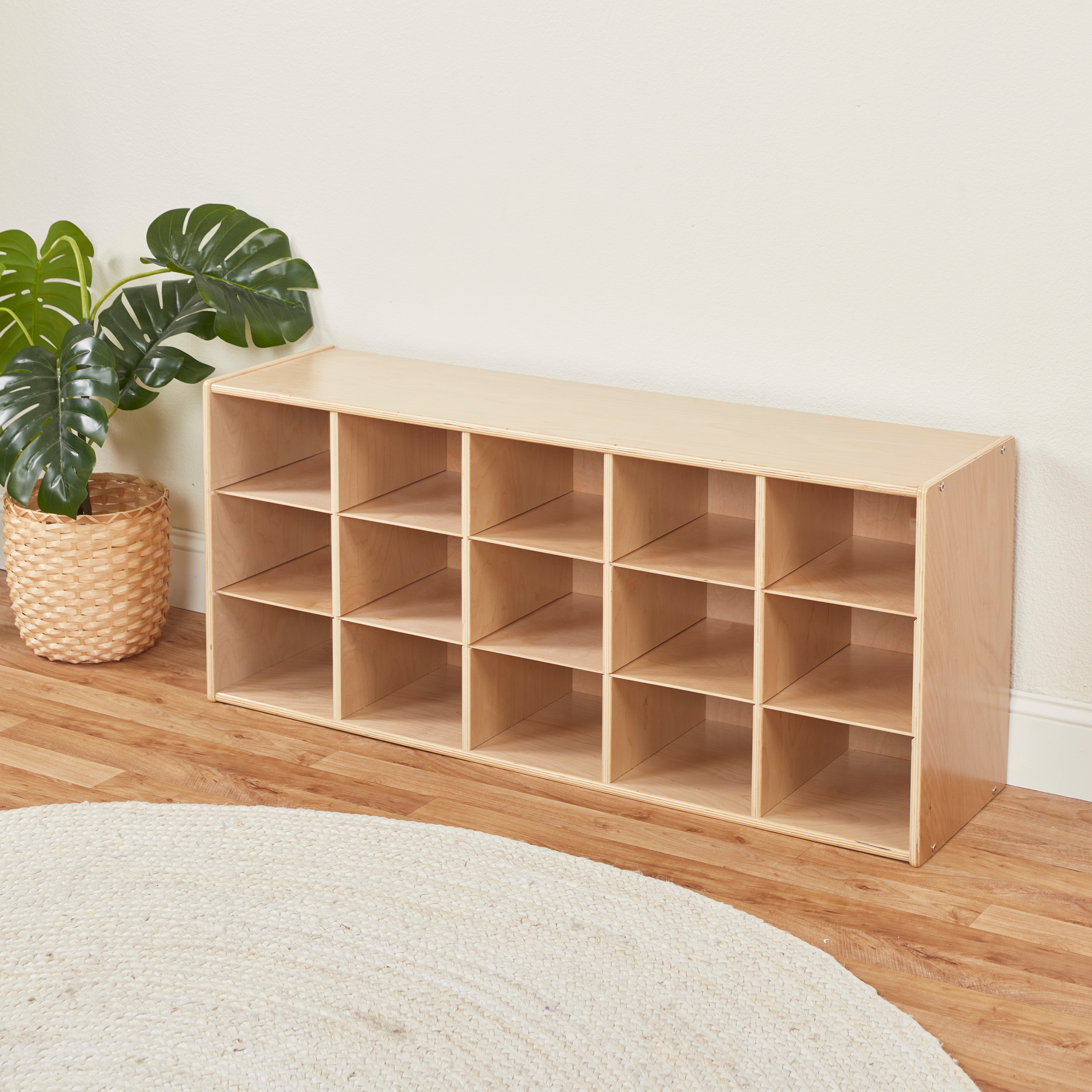 Streamline 15 Cubby Tray Storage Cabinet, 3x5