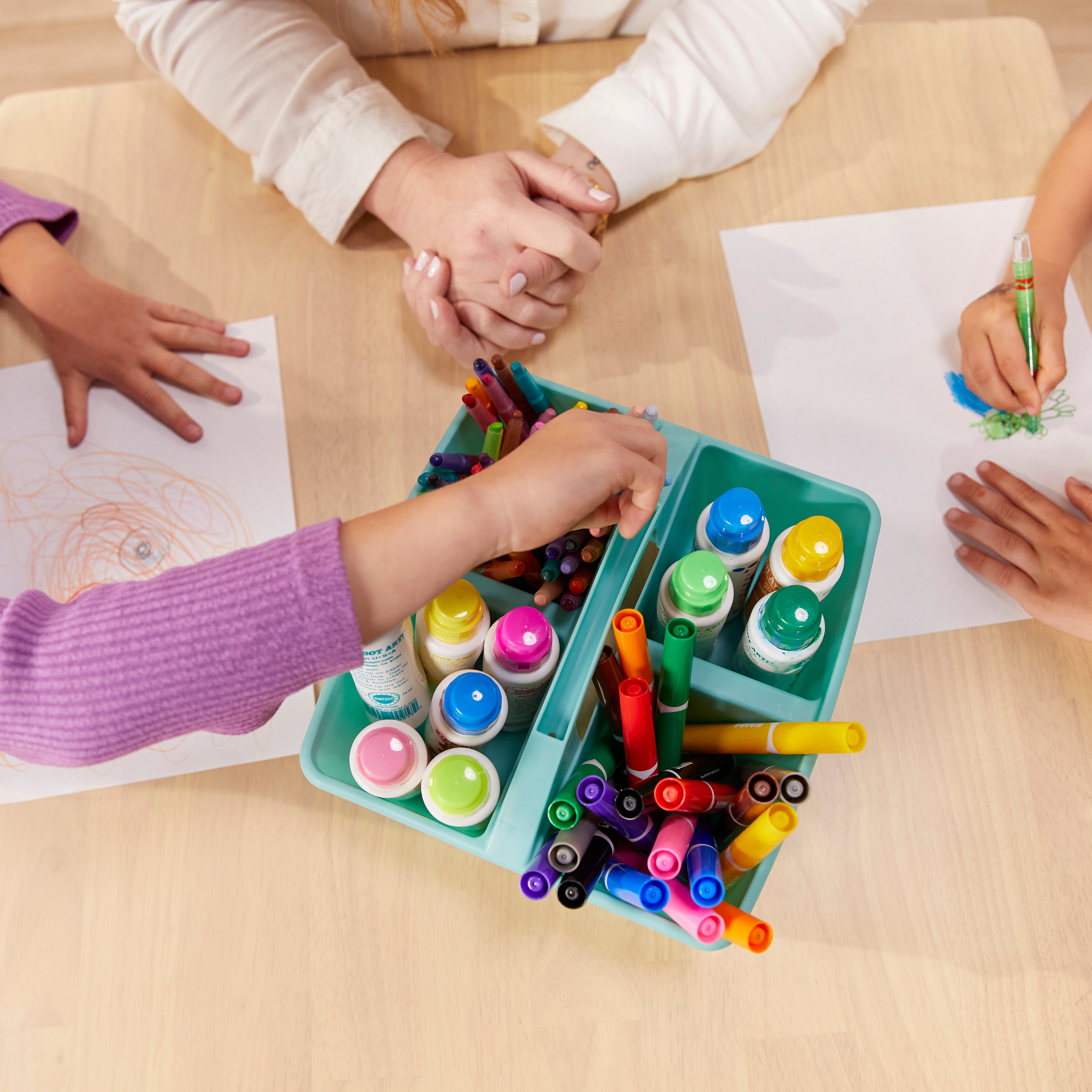 30in Square Hardwood Table with 22in Legs