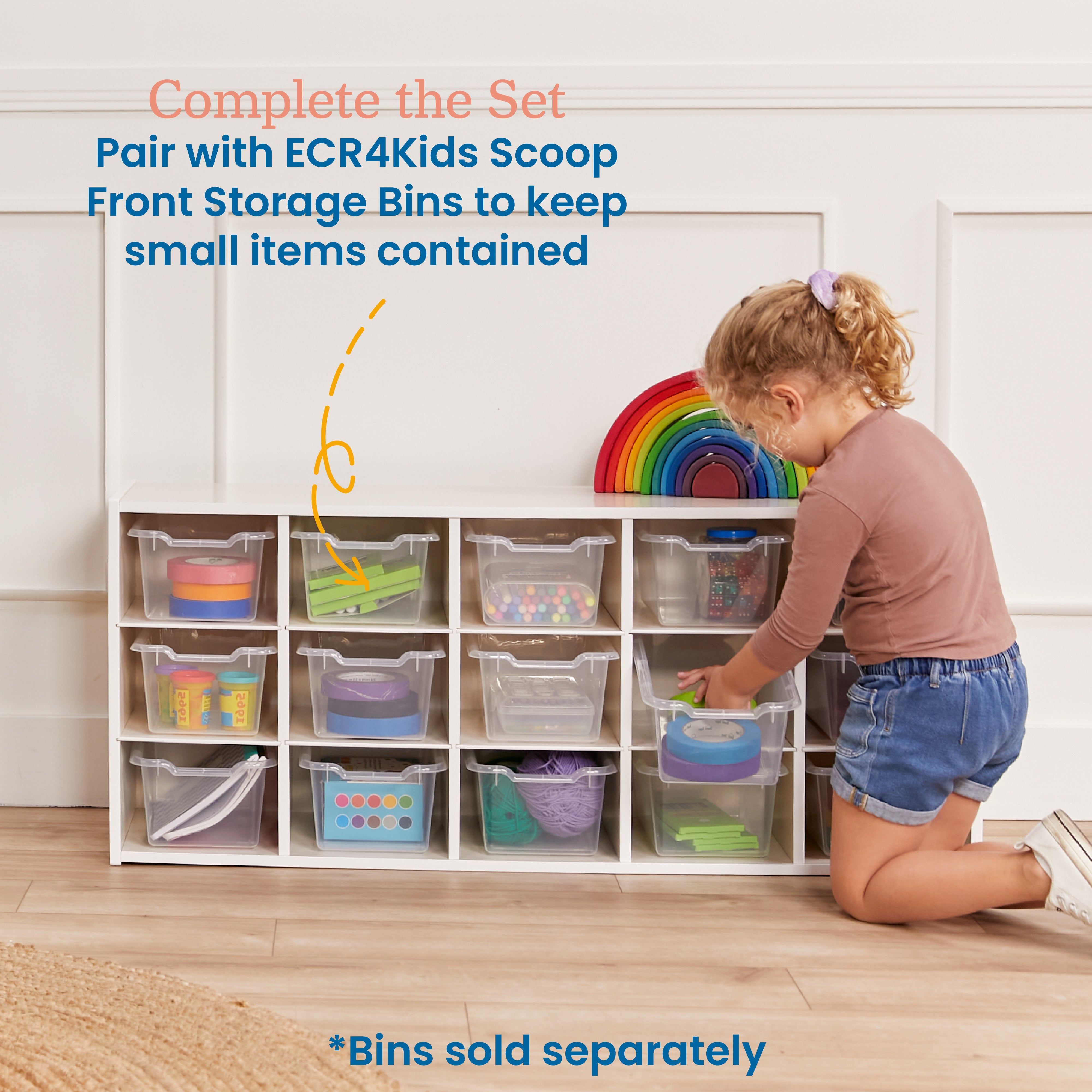 Streamline 15 Cubby Tray Storage Cabinet, 3x5