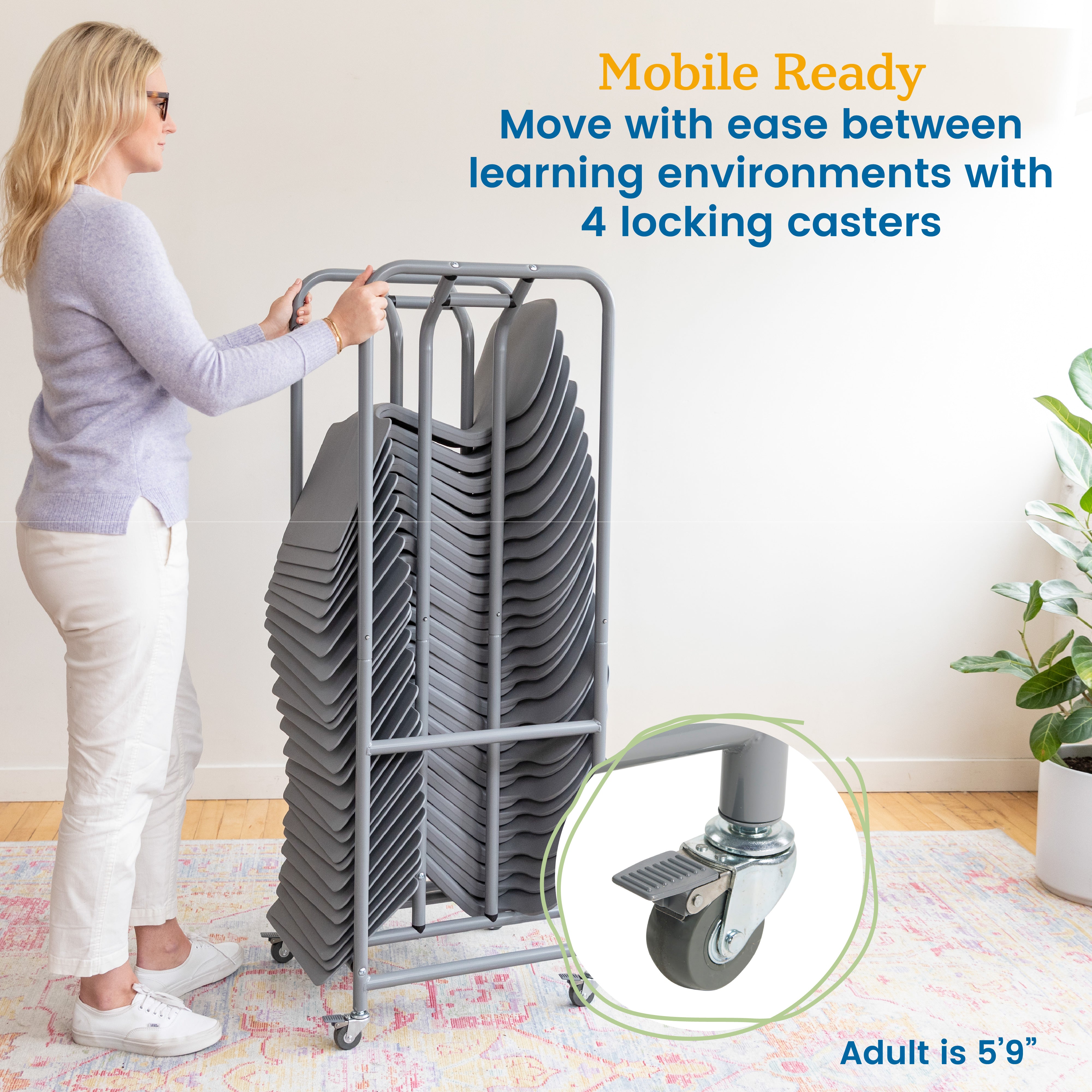 The Surf Storage Rack, Holds 30 Lap Desks