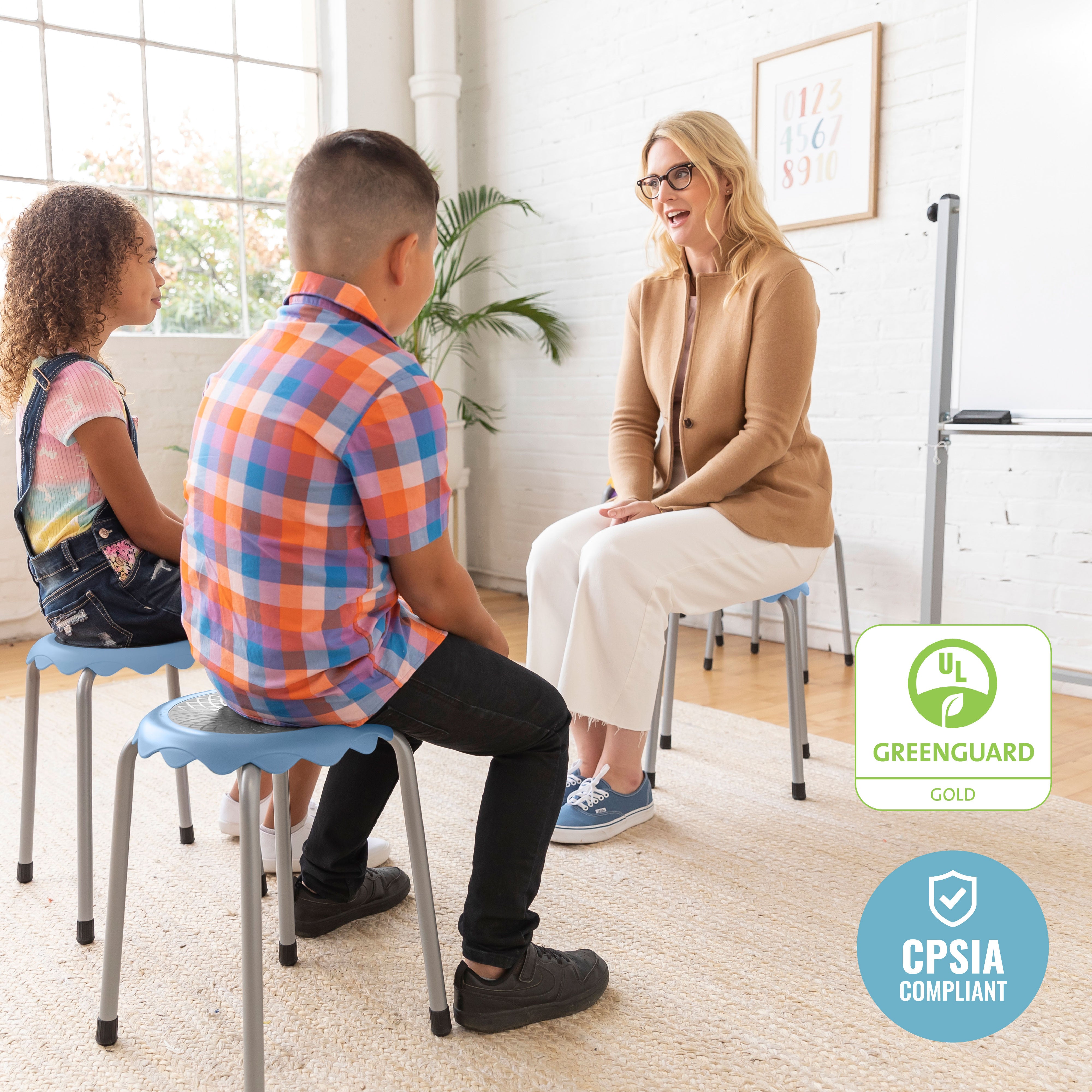 Daisy Stackable Stool Set, 8-Piece