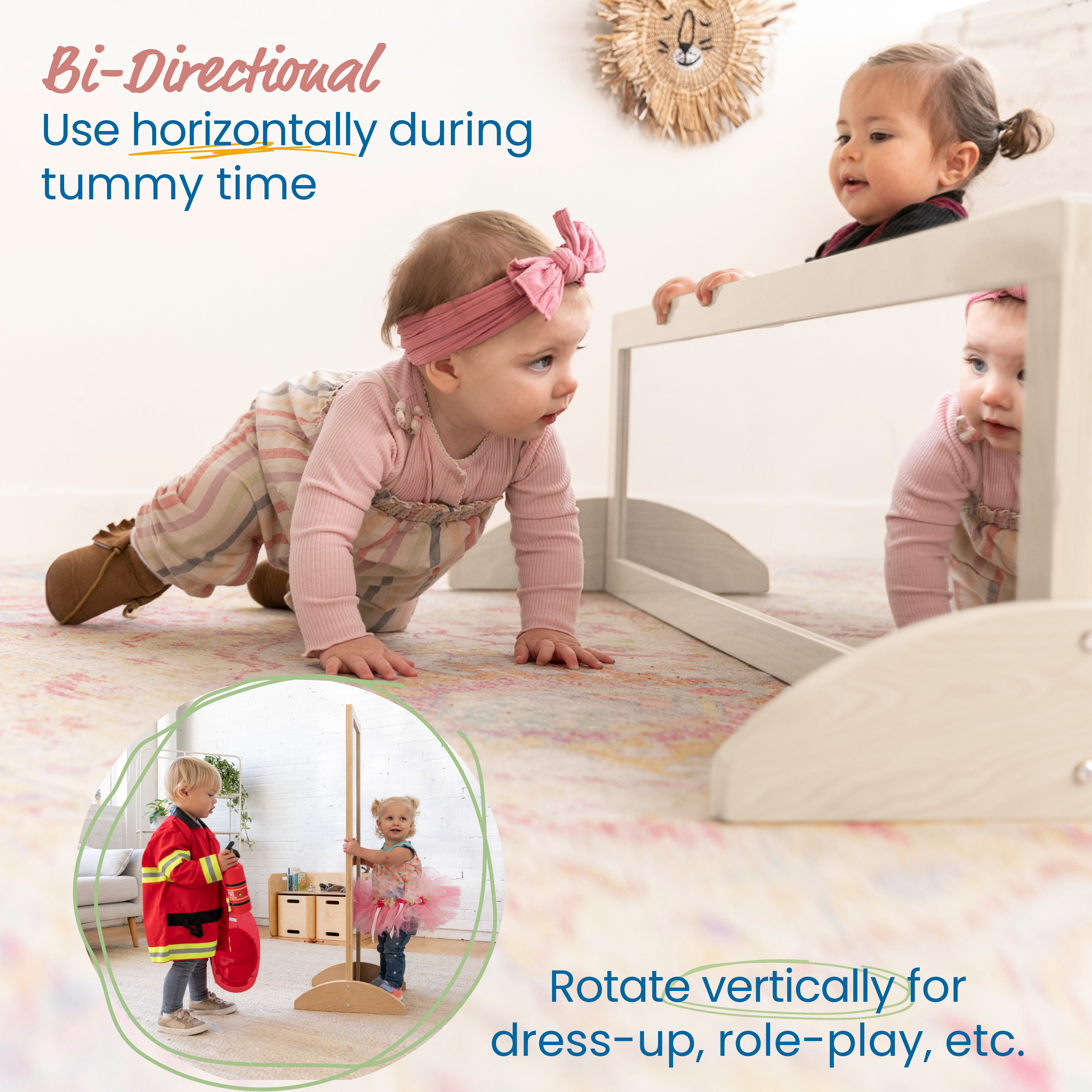 Double-Sided Bi-Directional Mirror