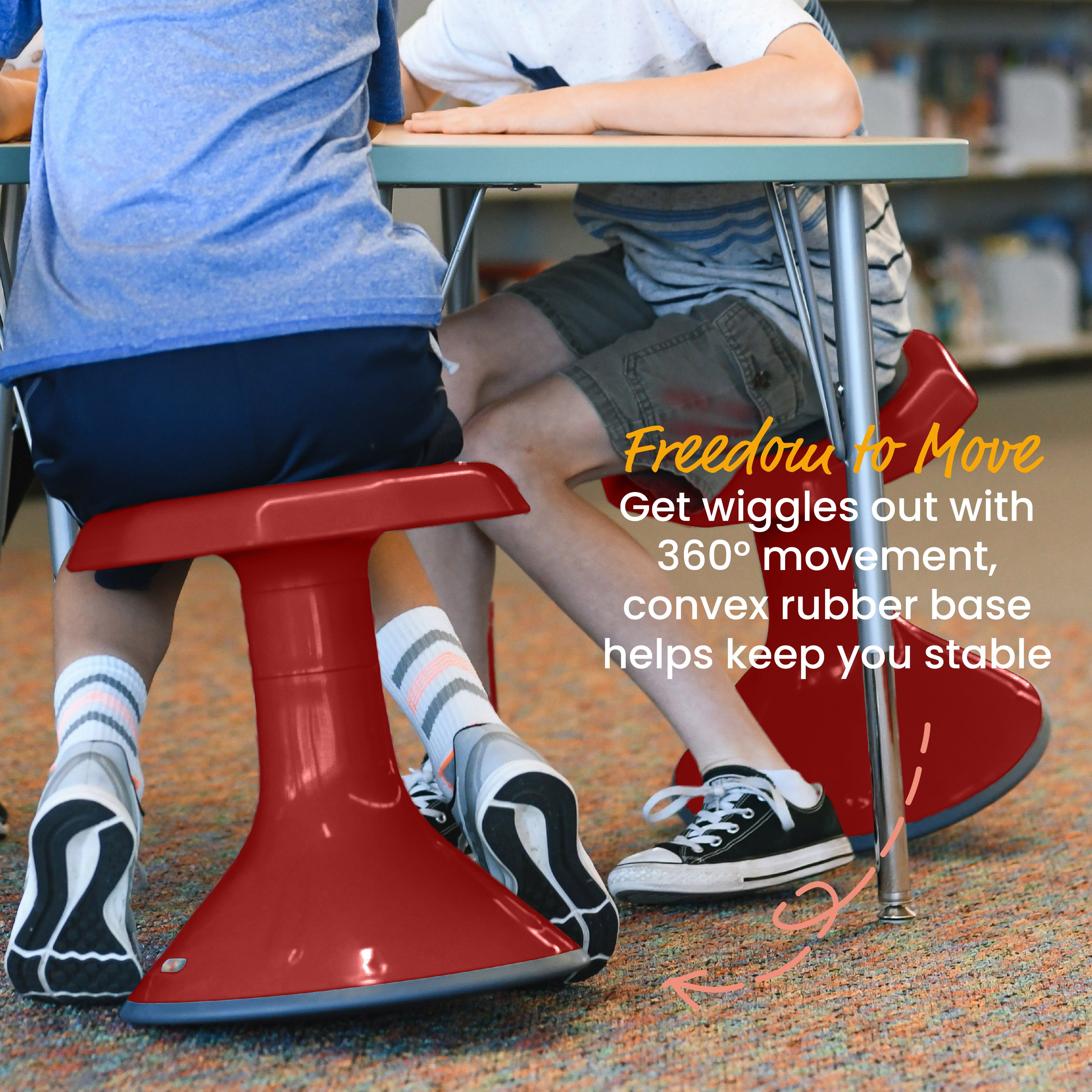 ACE Active Core Engagement Wobble Stool, 15-Inch Seat Height