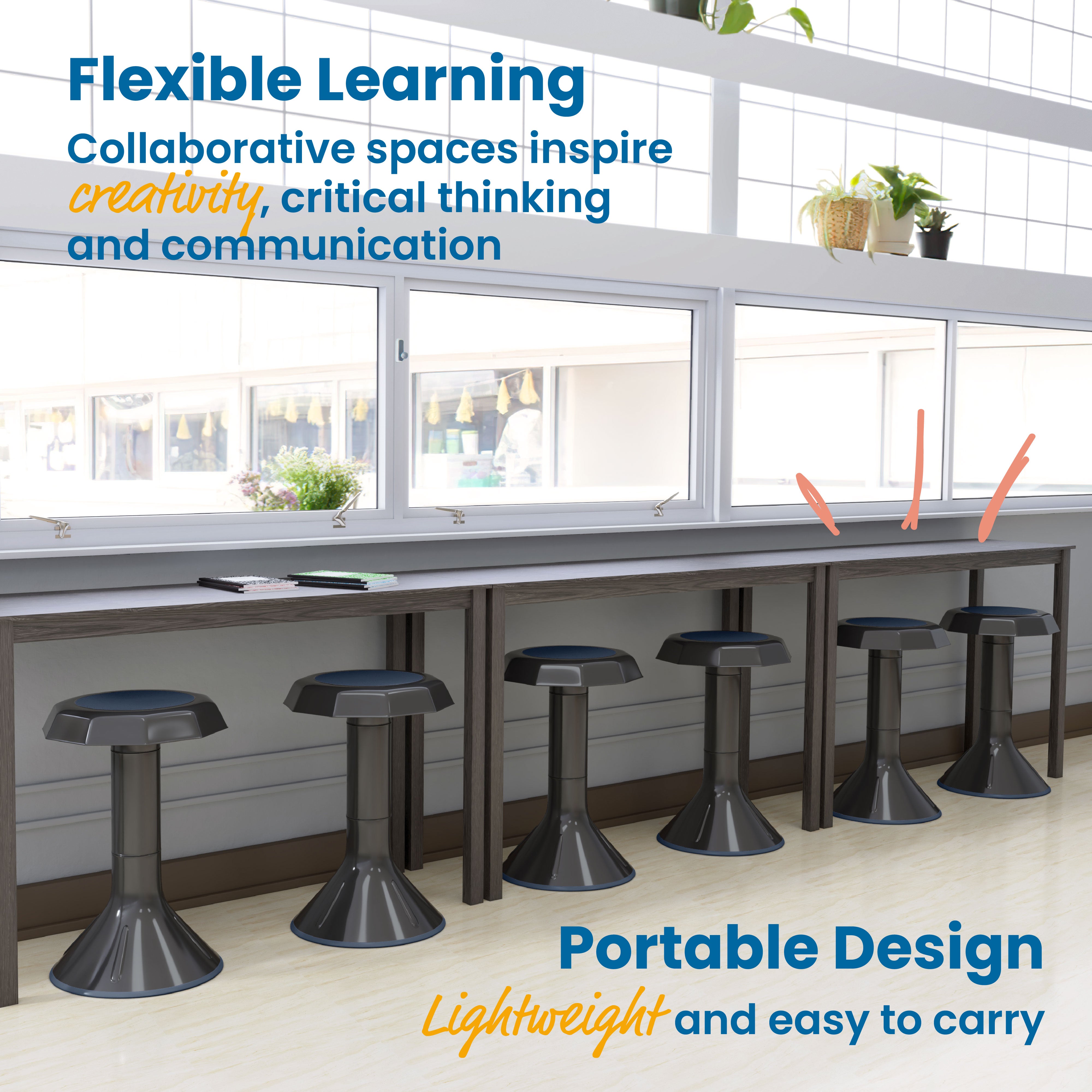 ACE Active Core Engagement Wobble Stool, 20-Inch Seat Height