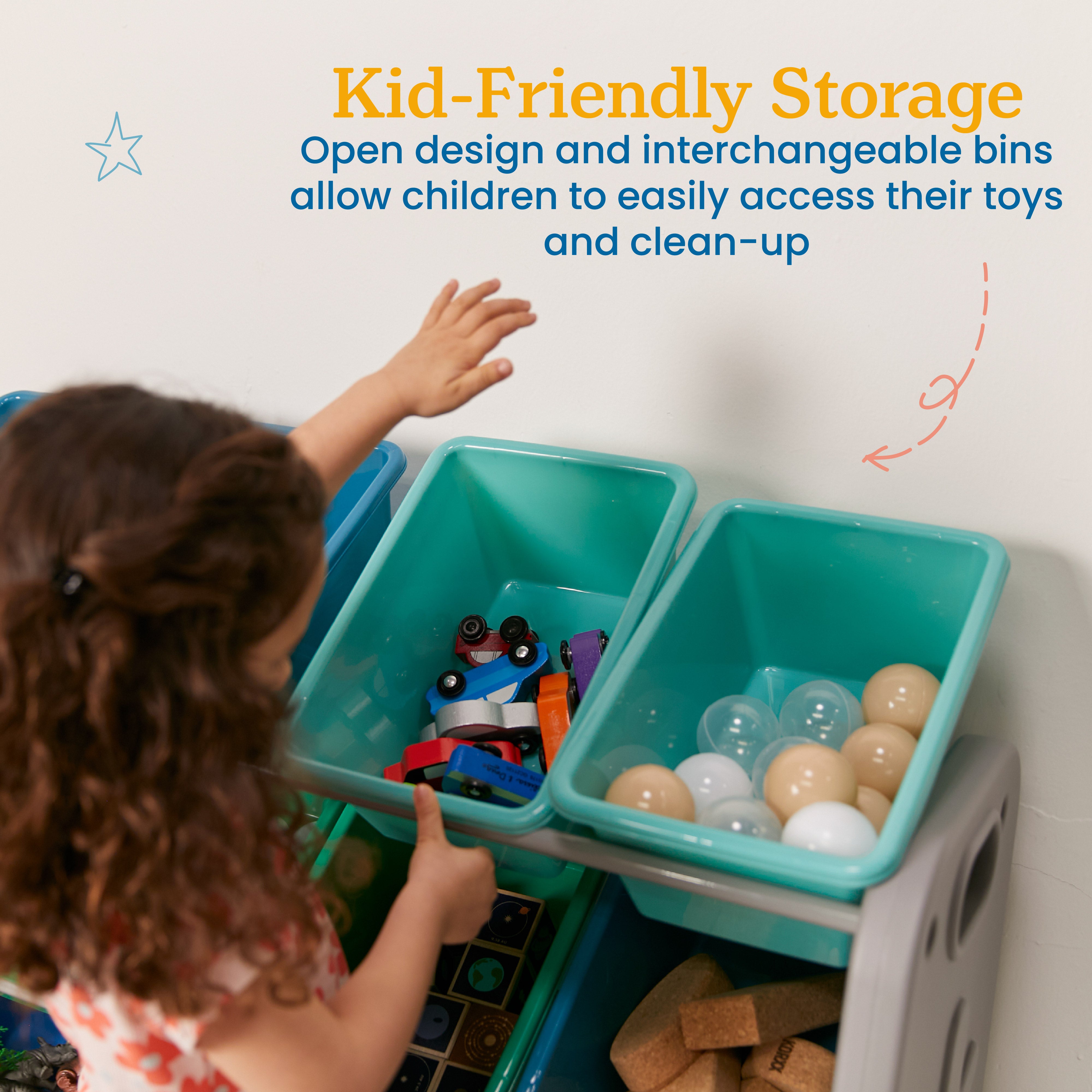 Tree Storage Organizer with 12 Bins