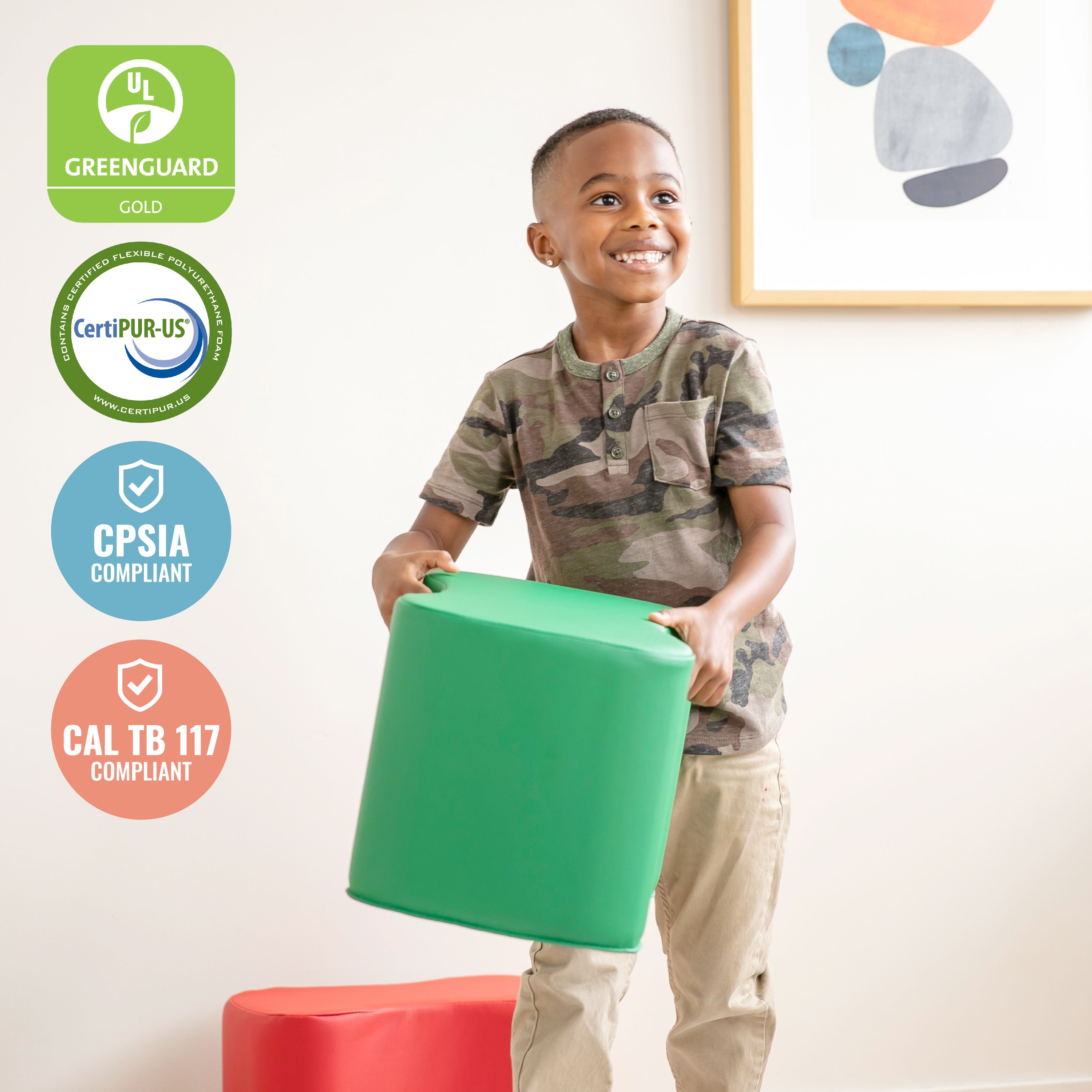 SoftZone Toddler Modular Stool Set, 4-Piece