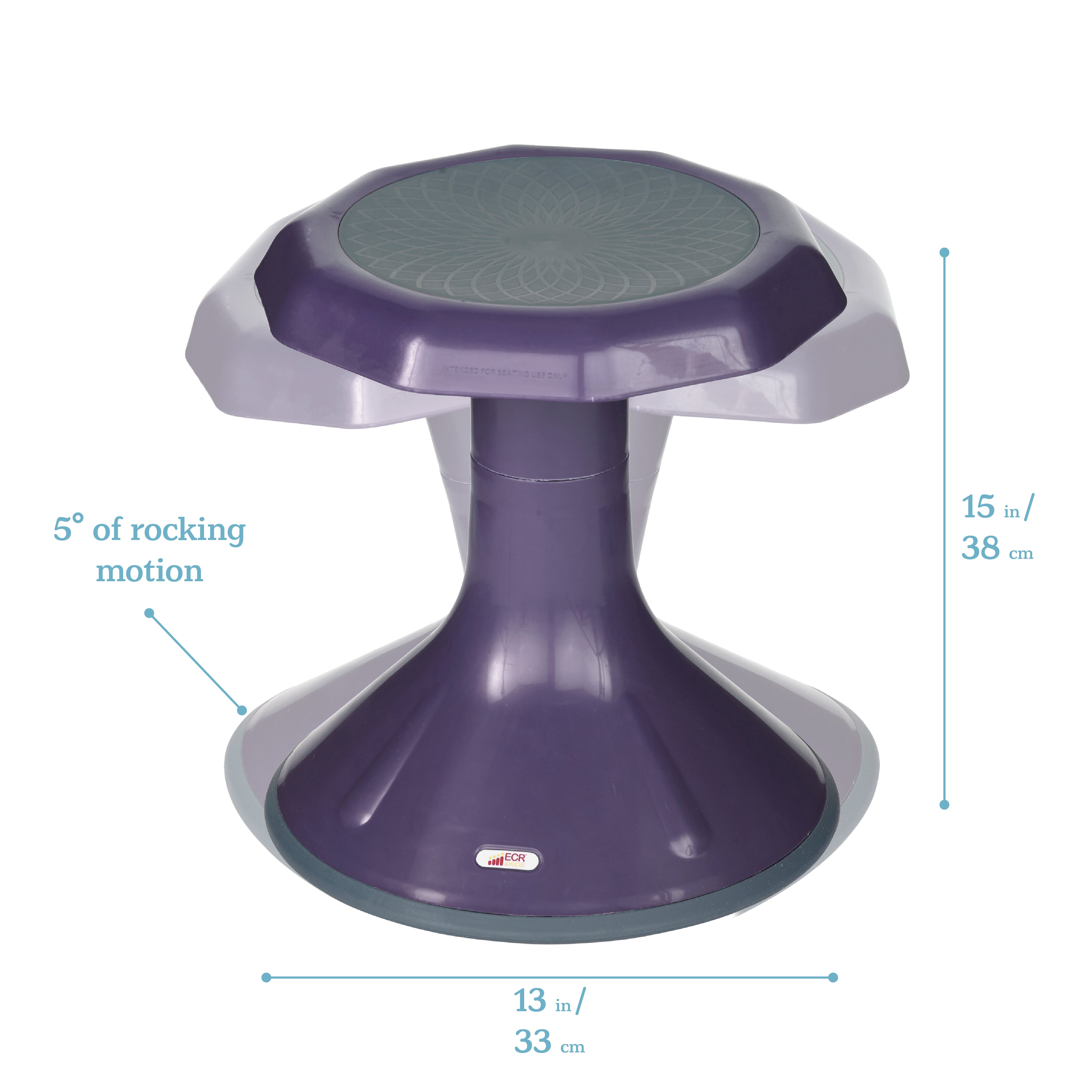 ACE Active Core Engagement Wobble Stool, 15-Inch Seat Height