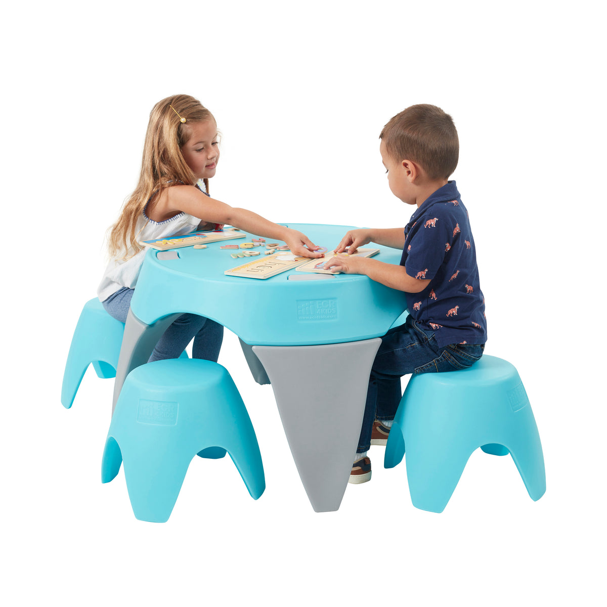Ayana Table and Stool Classroom Set, 5-Piece