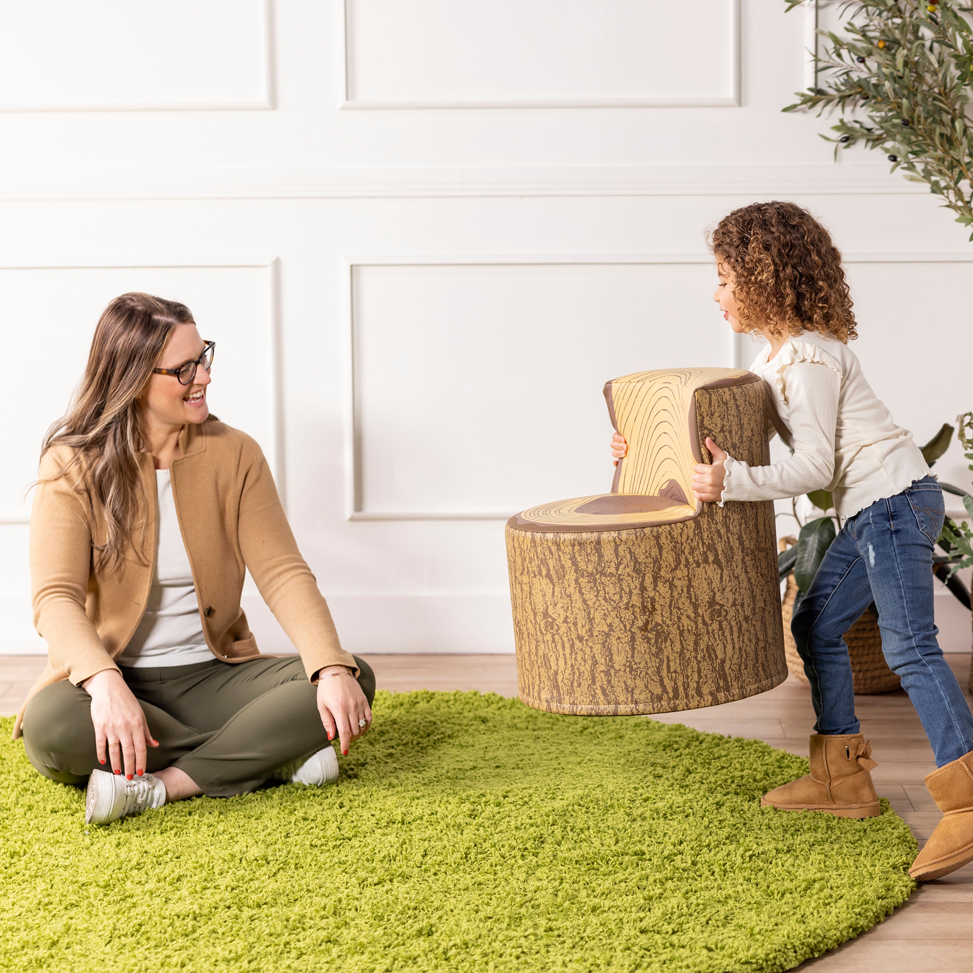 Tree Log Chair, Flexible Seating