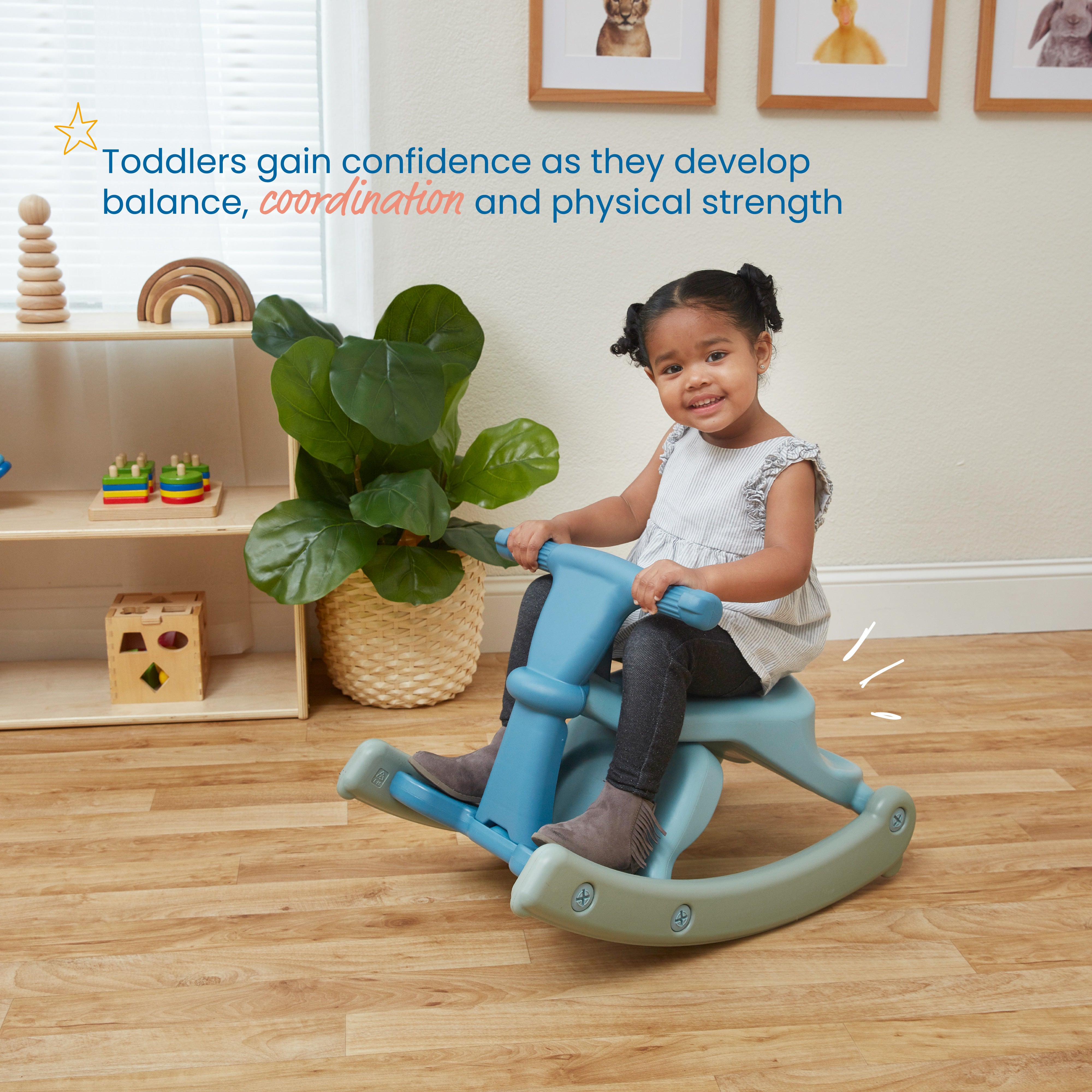Sit-N-Rock 2-in-1 Indoor/Outdoor Toddler Chair & Rocker