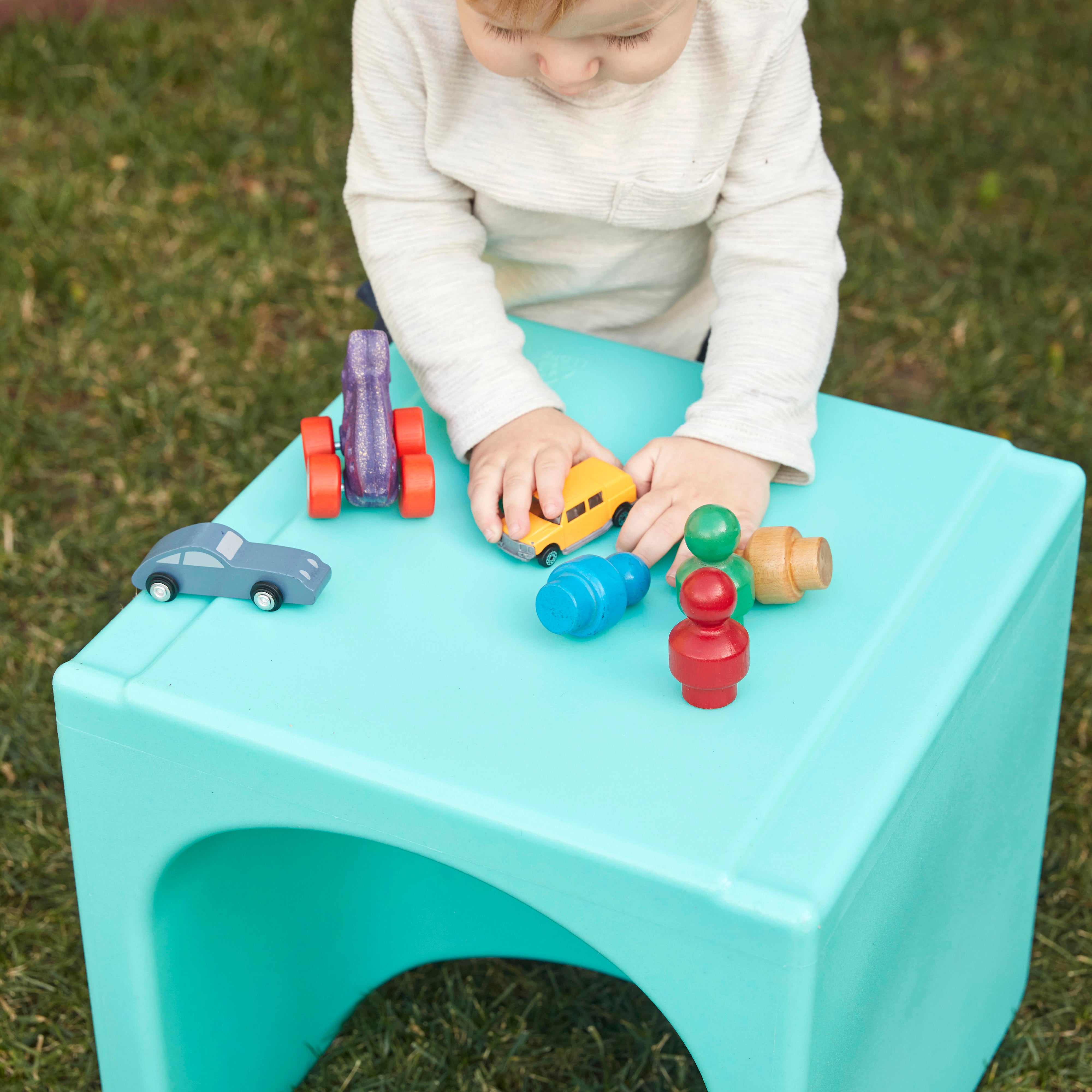 Tri-Me Table and Cube Chair Set, 3-Piece