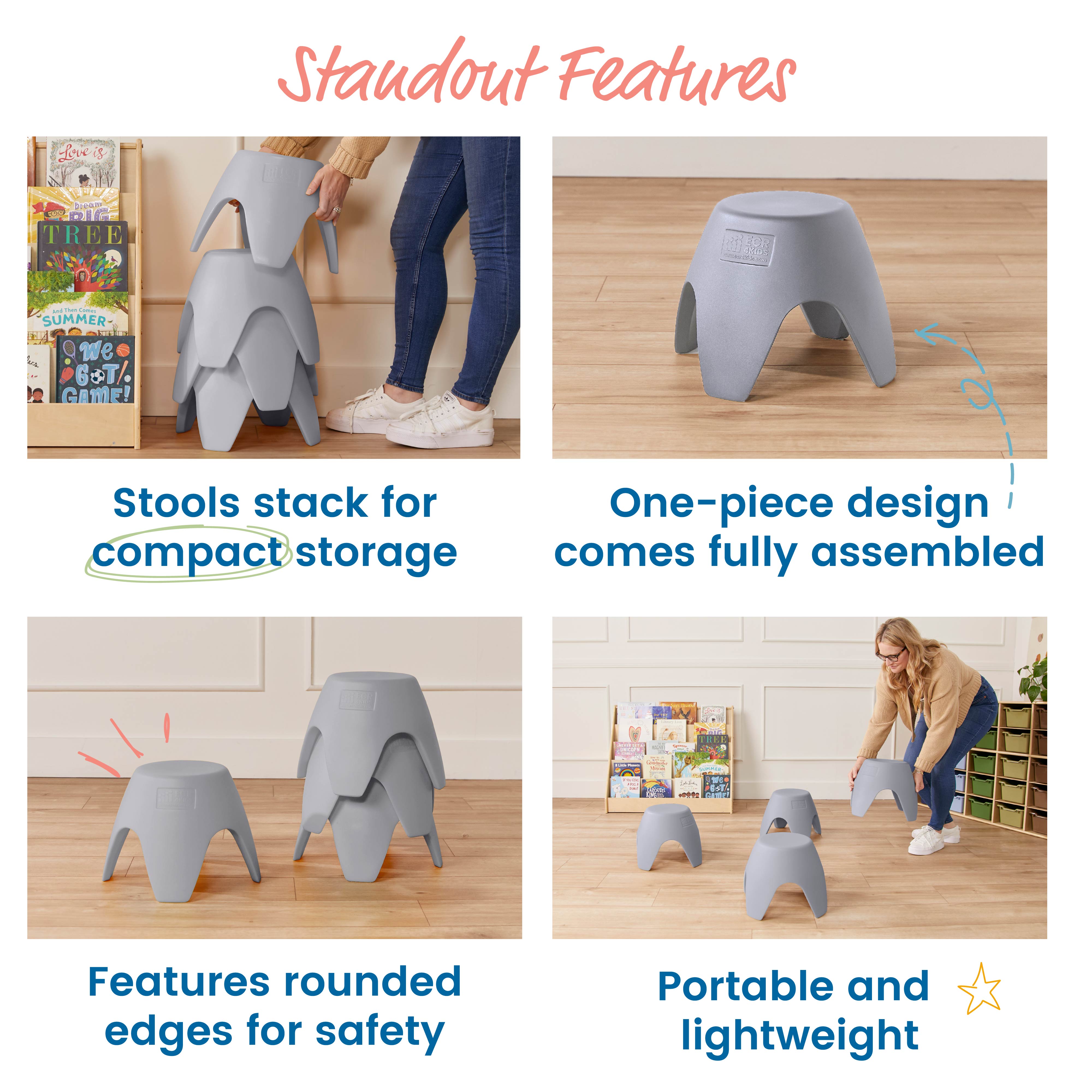 Ayana Stool Set, 4-Pack