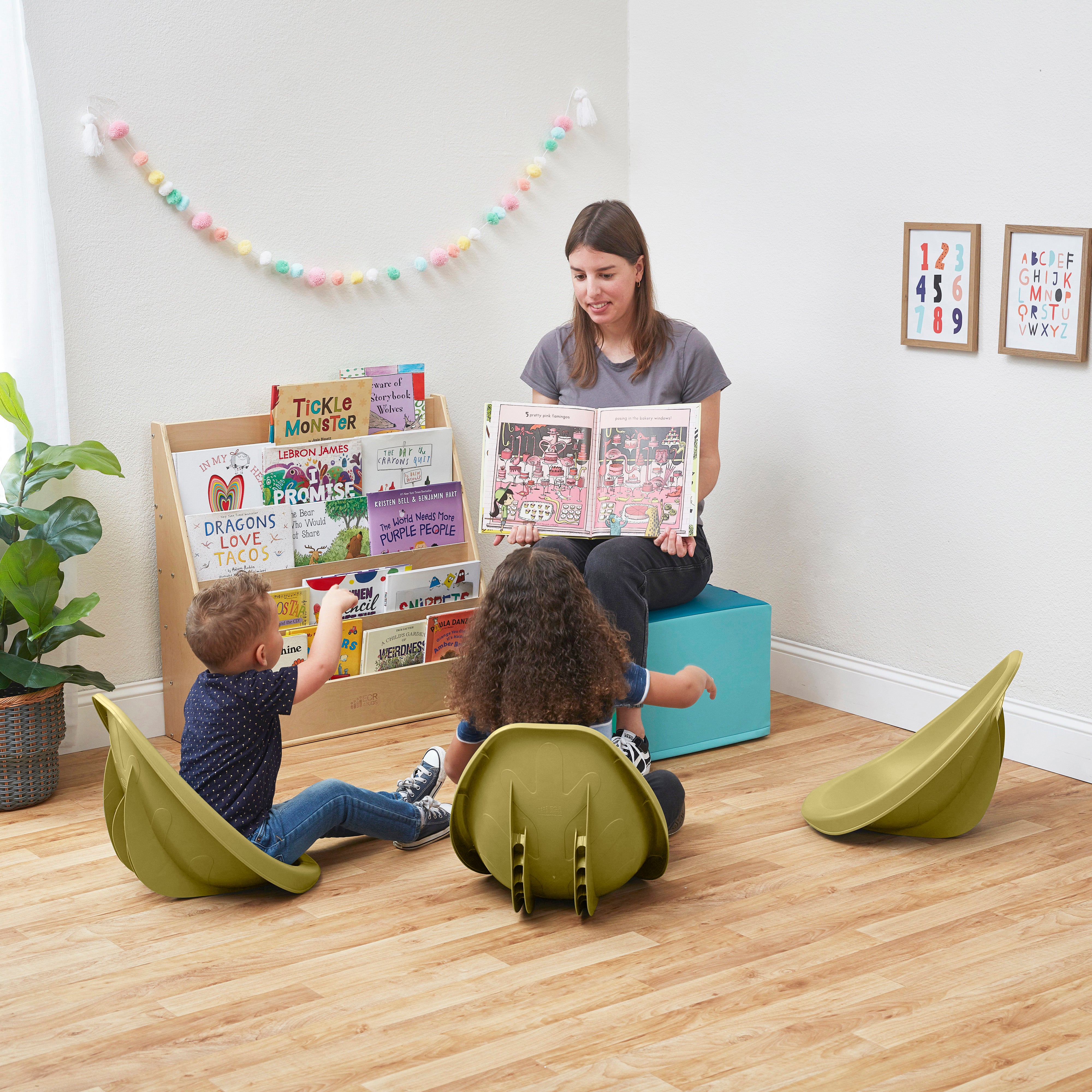 Leaf Scoop Floor Seat, 6-Piece