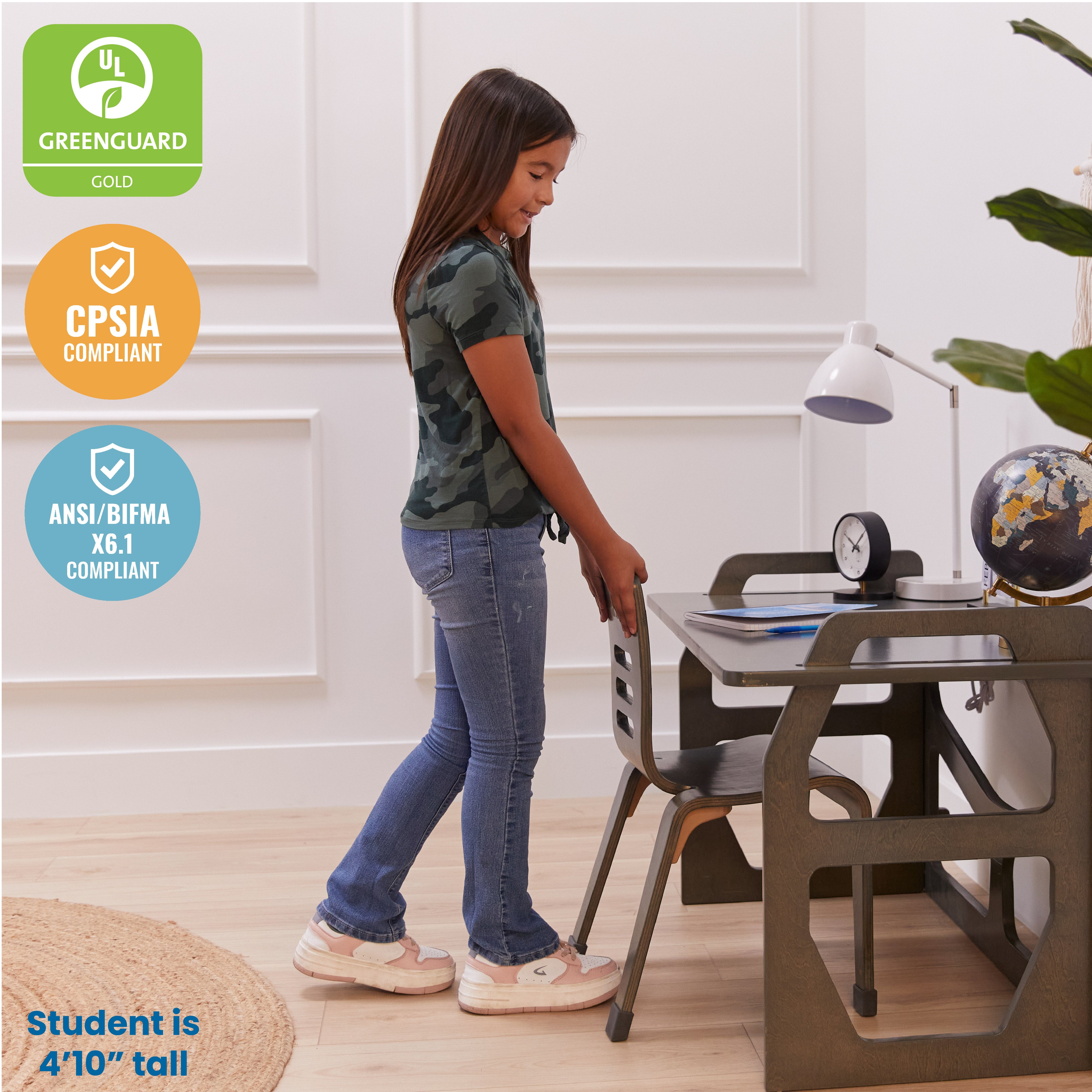 Bentwood Chair, 14in Seat Height, 2-Pack