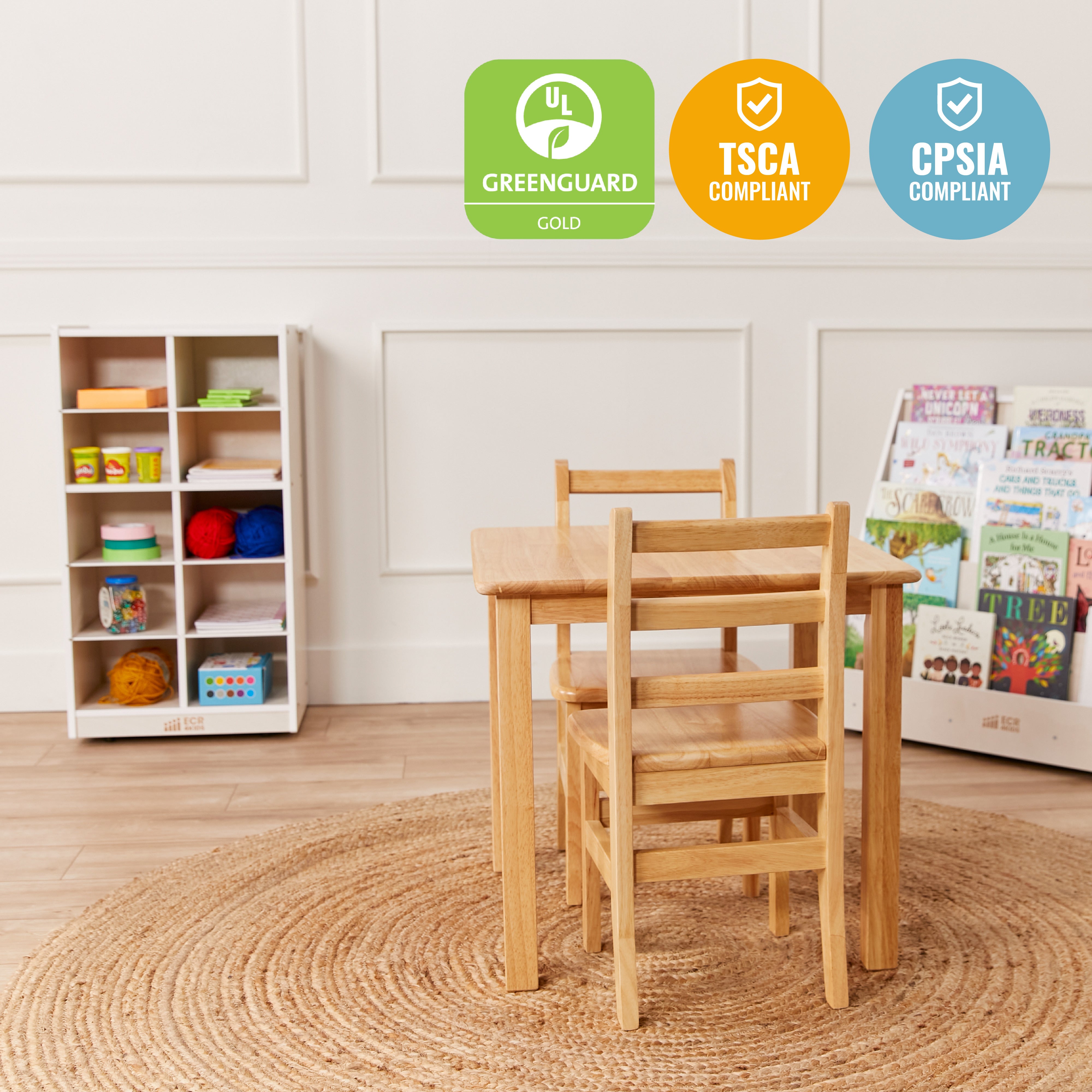 10 Cubby Mobile Tray Storage Cabinet, 5x2