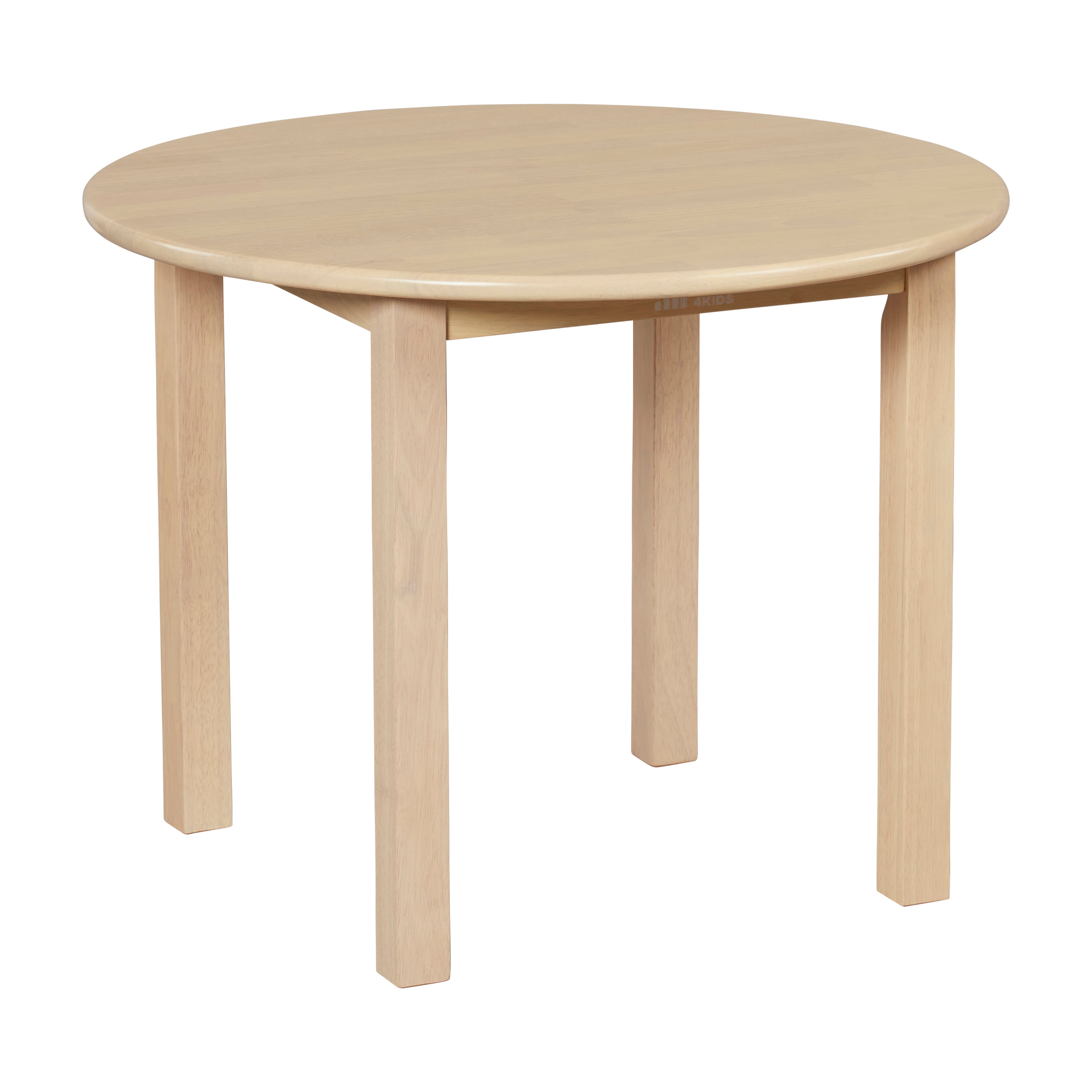 30in D Round Hardwood Table with 22in Legs