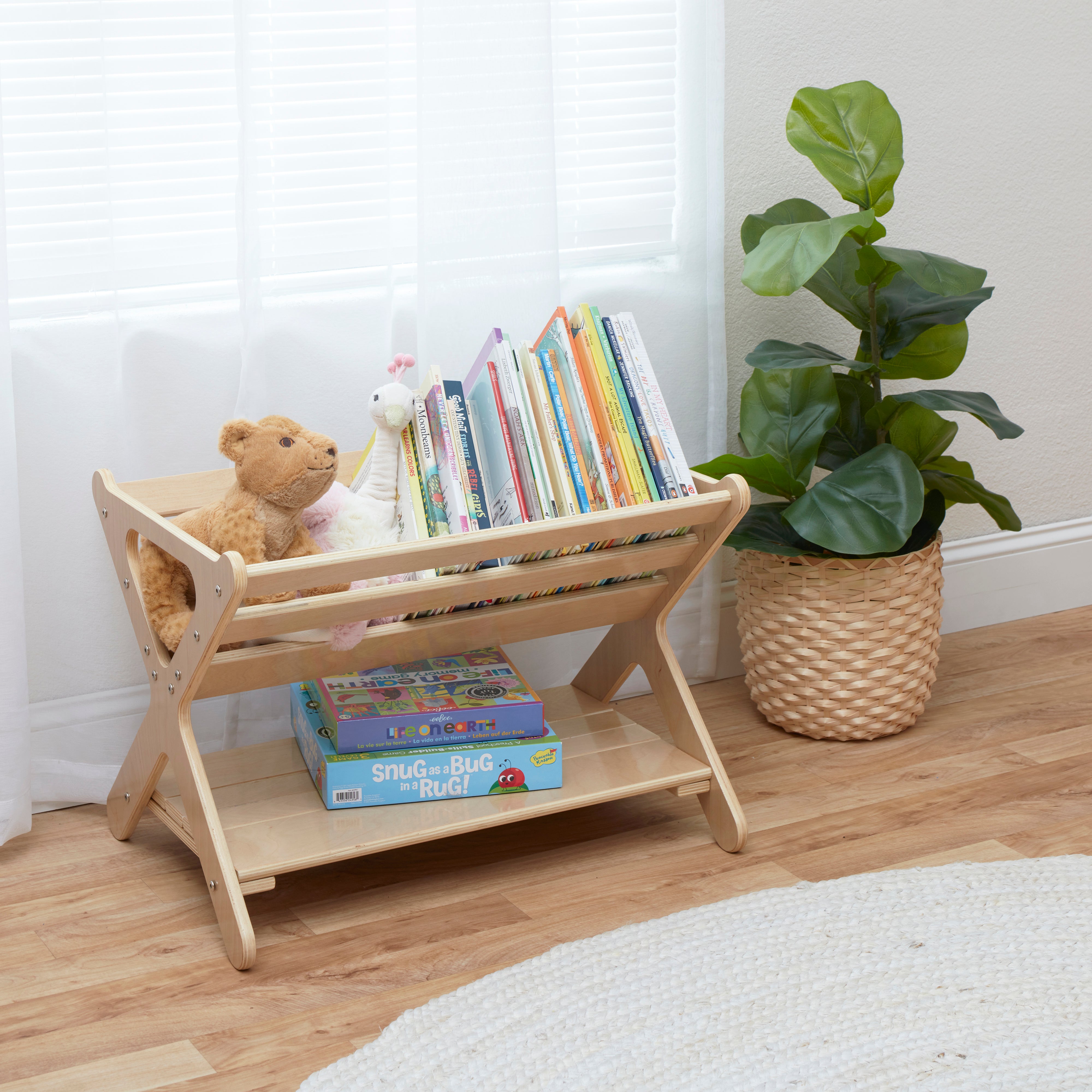 Book Caddy with Shelf