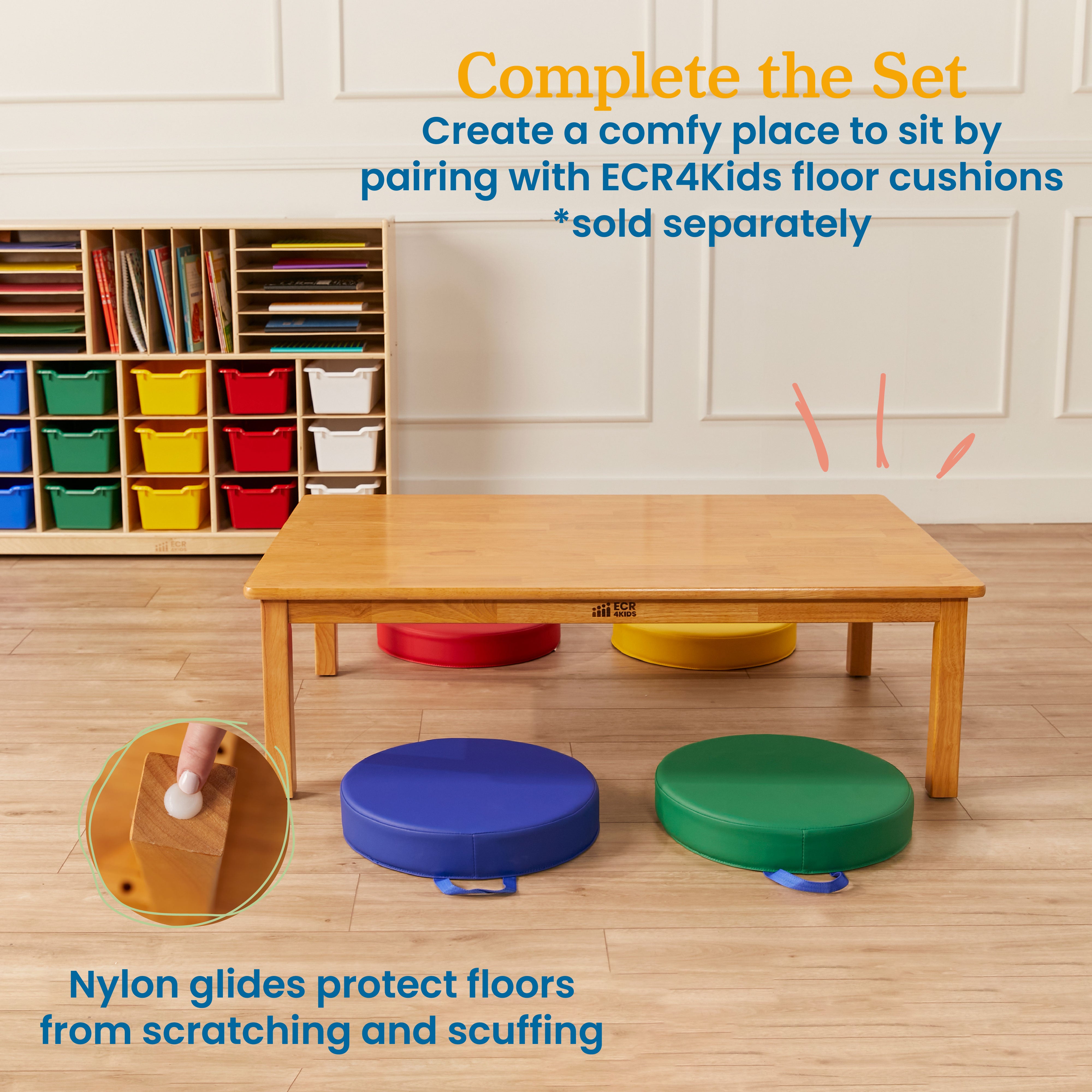 Hardwood Table with 14in Legs