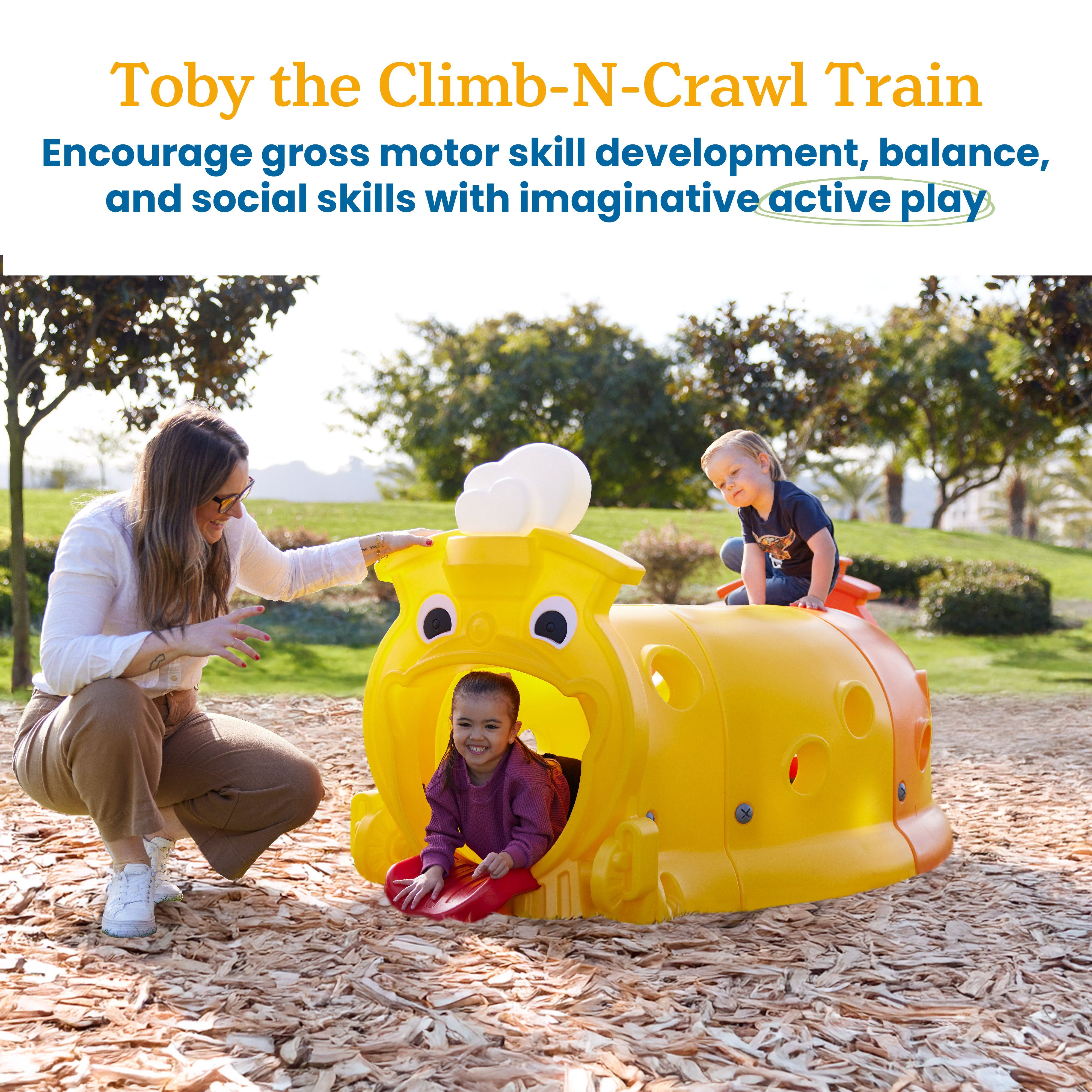 Toby Climb-N-Crawl Train Tunnel Play Structure