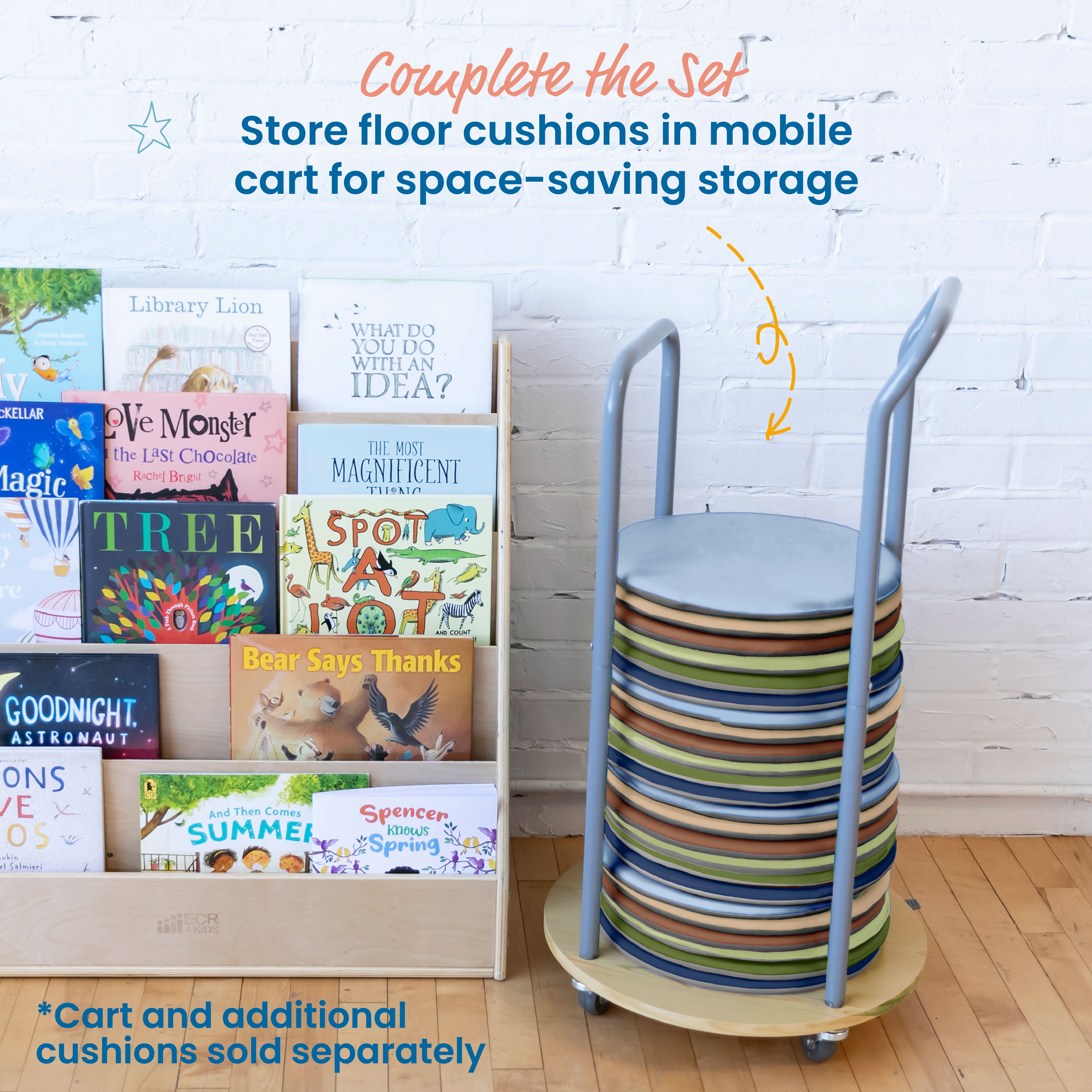 Colorful Floor Pads, Round, 6-Piece