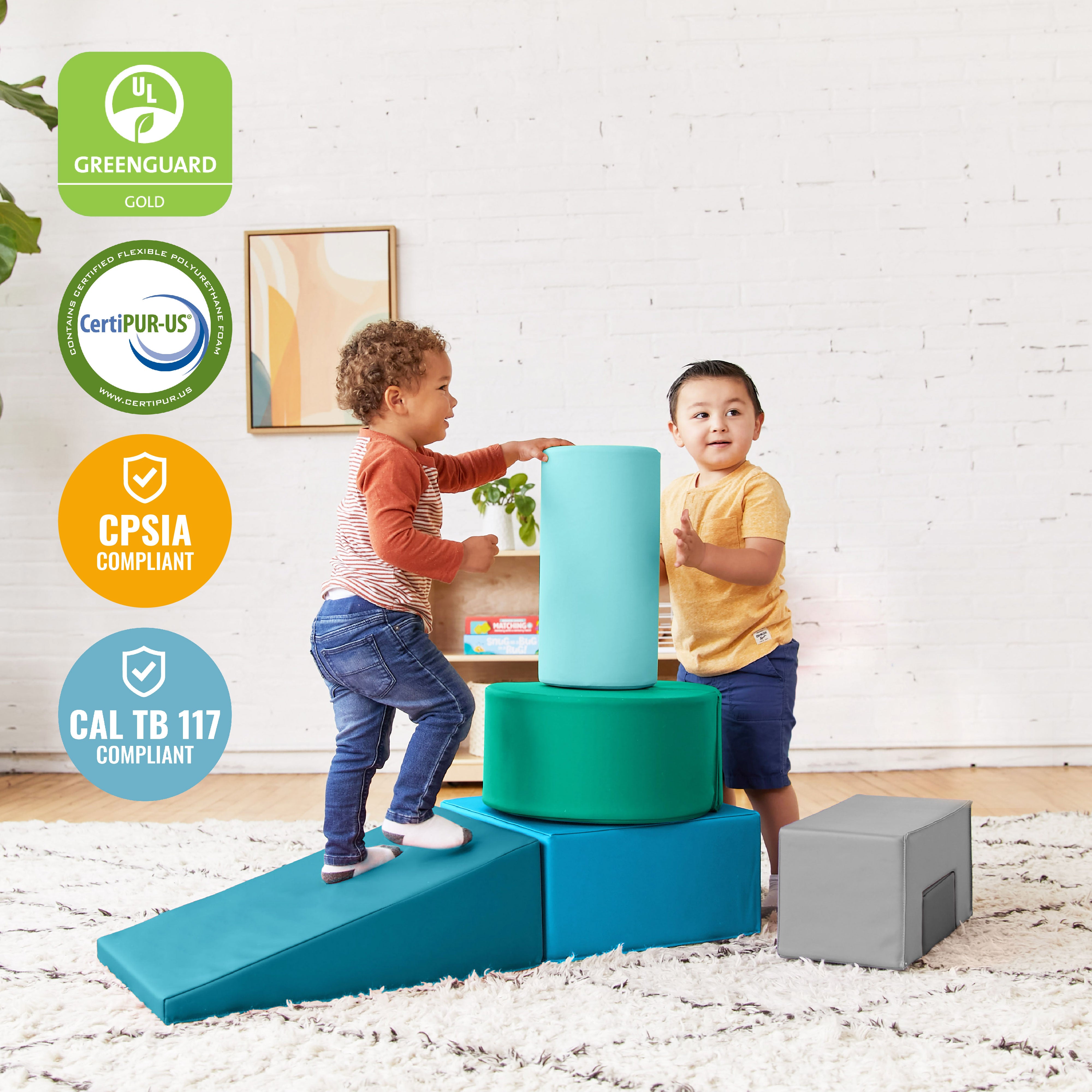 SoftZone Crawl and Climb Playtime Playset, 6-Piece