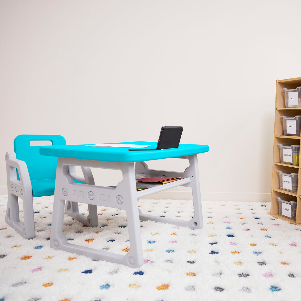 Toddler Plus Desk and Chair Set, 2-Piece