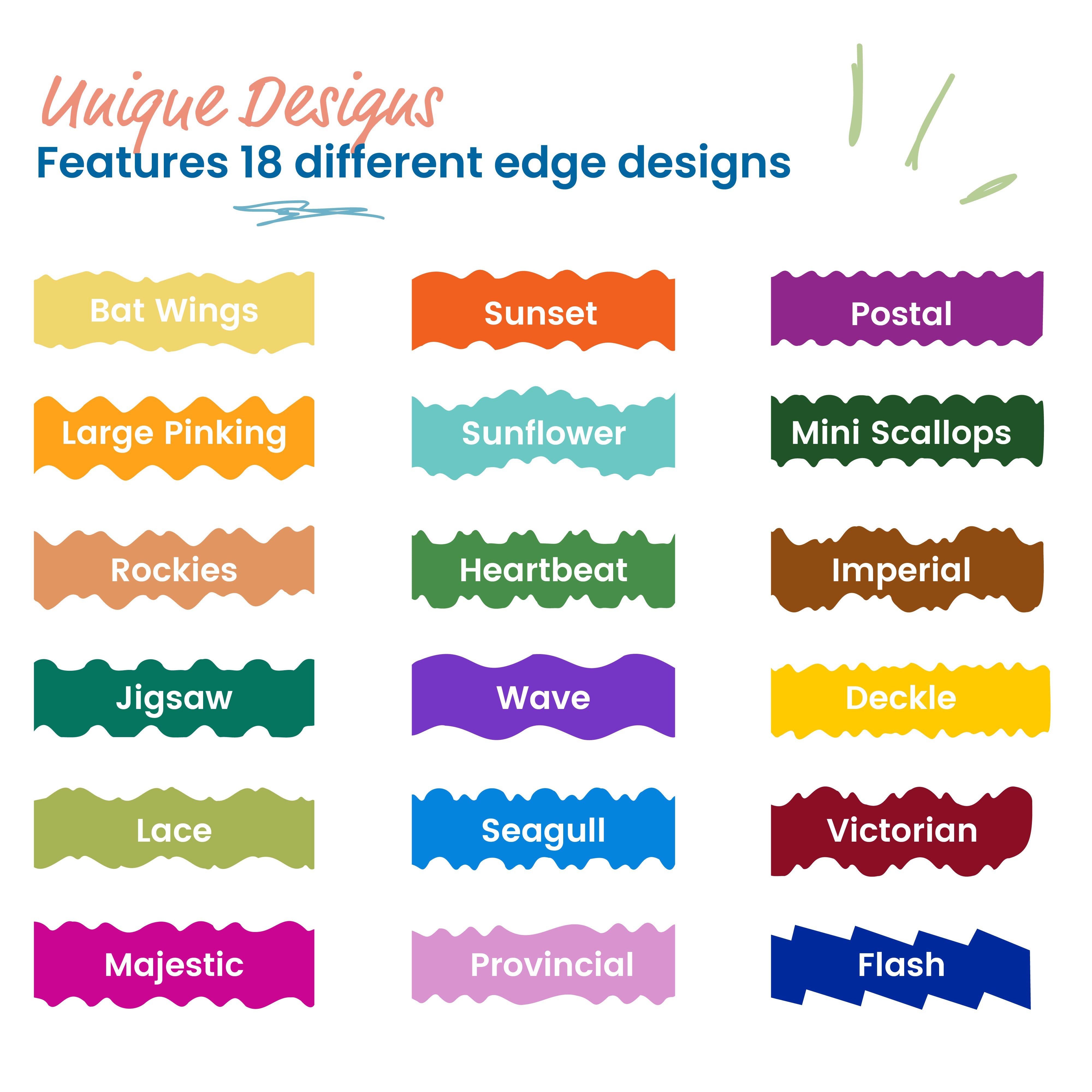 Kraft Edgers with Rotating Hardwood Rack, 18-Piece