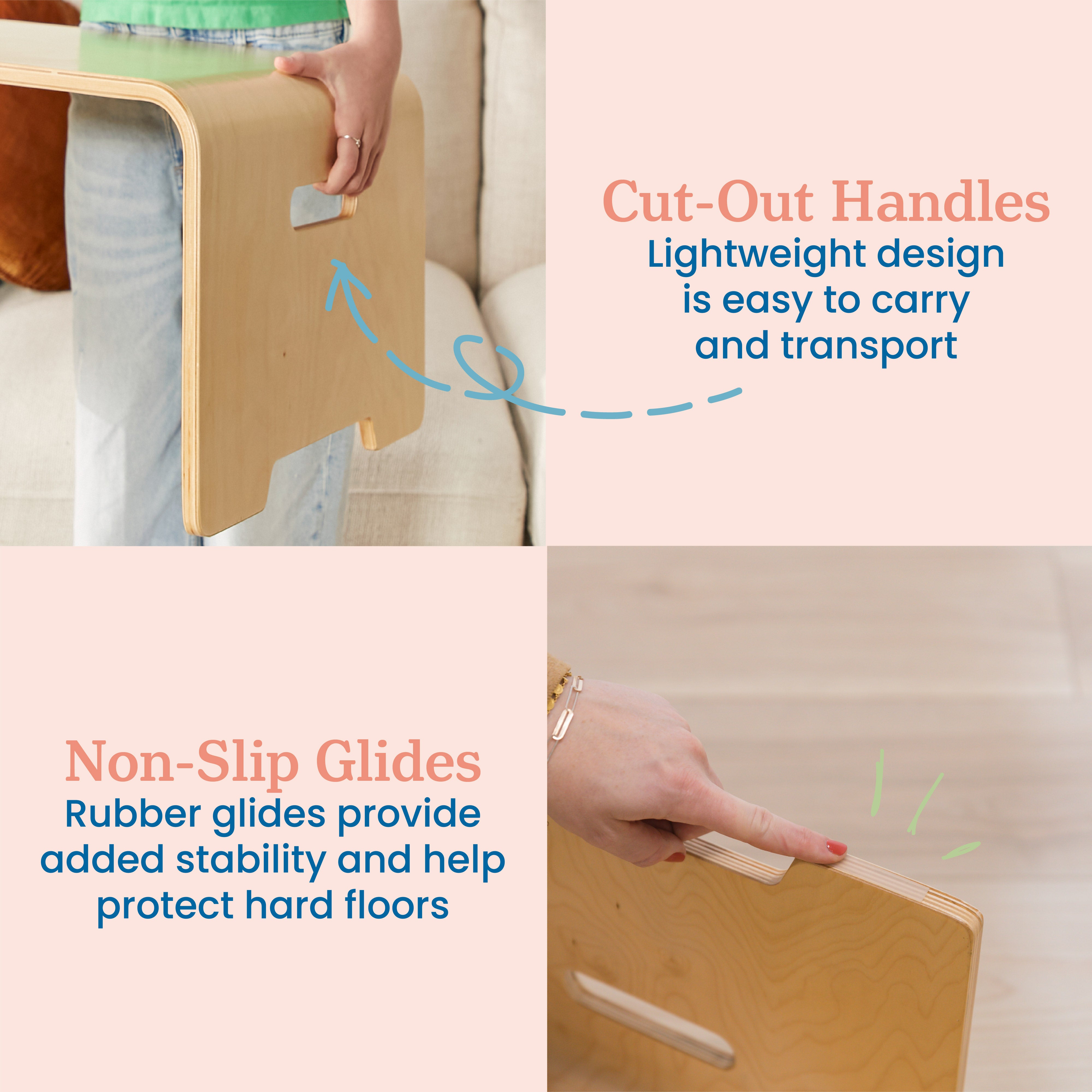 Bentwood Lap Desk with Handles