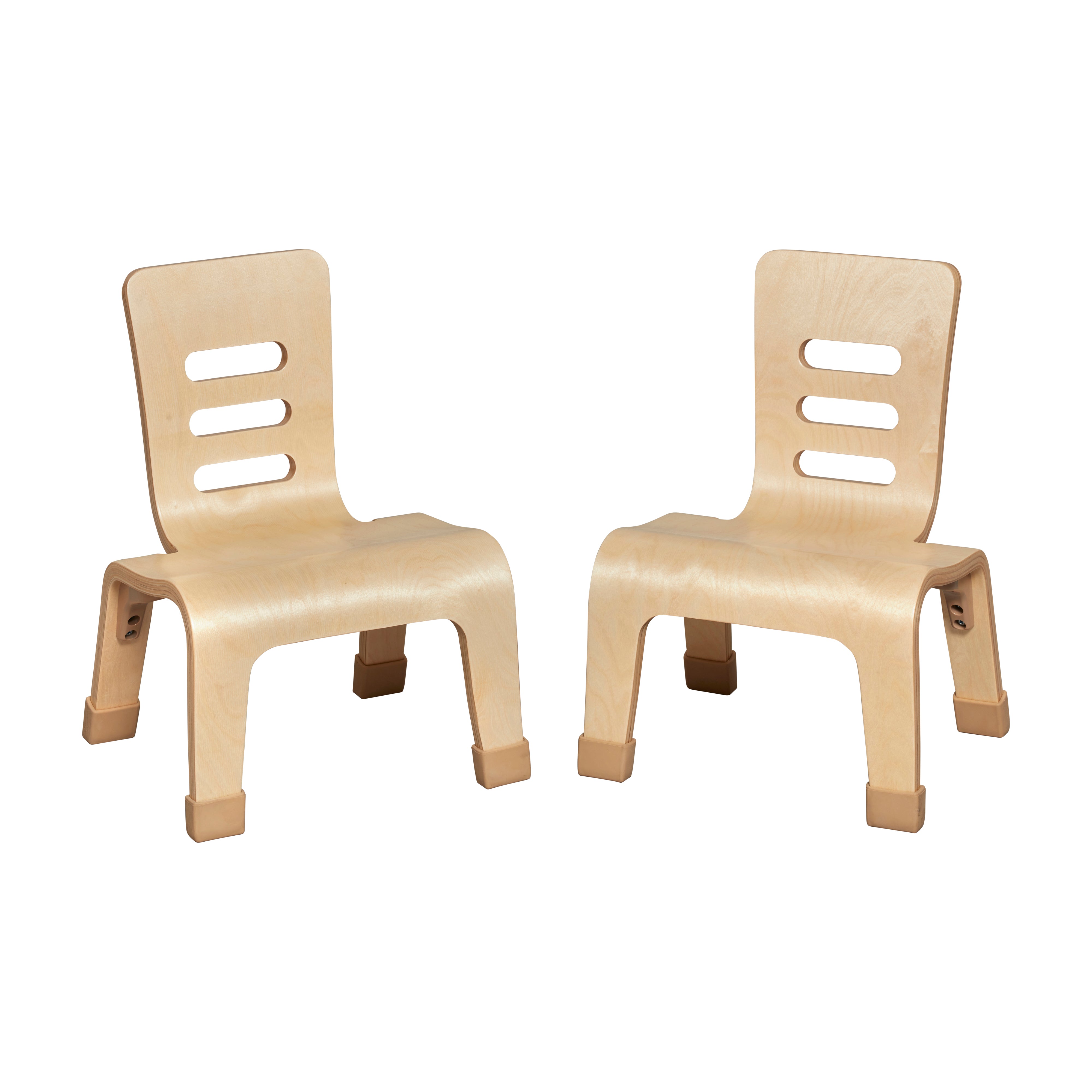 Stackable Bentwood Chair, 8in Seat Height, 2-Pack