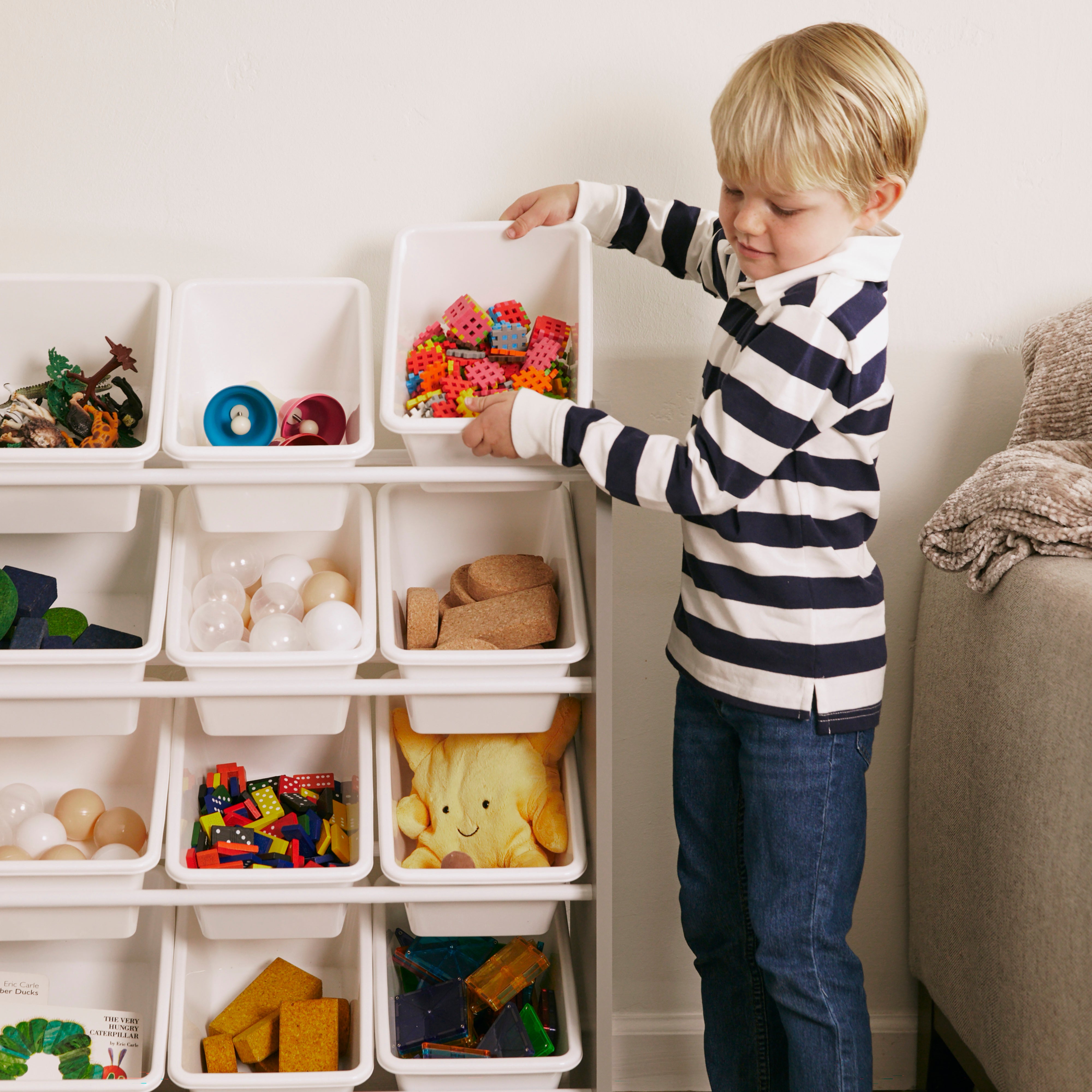 4-Tier Organizer with 12 Bins