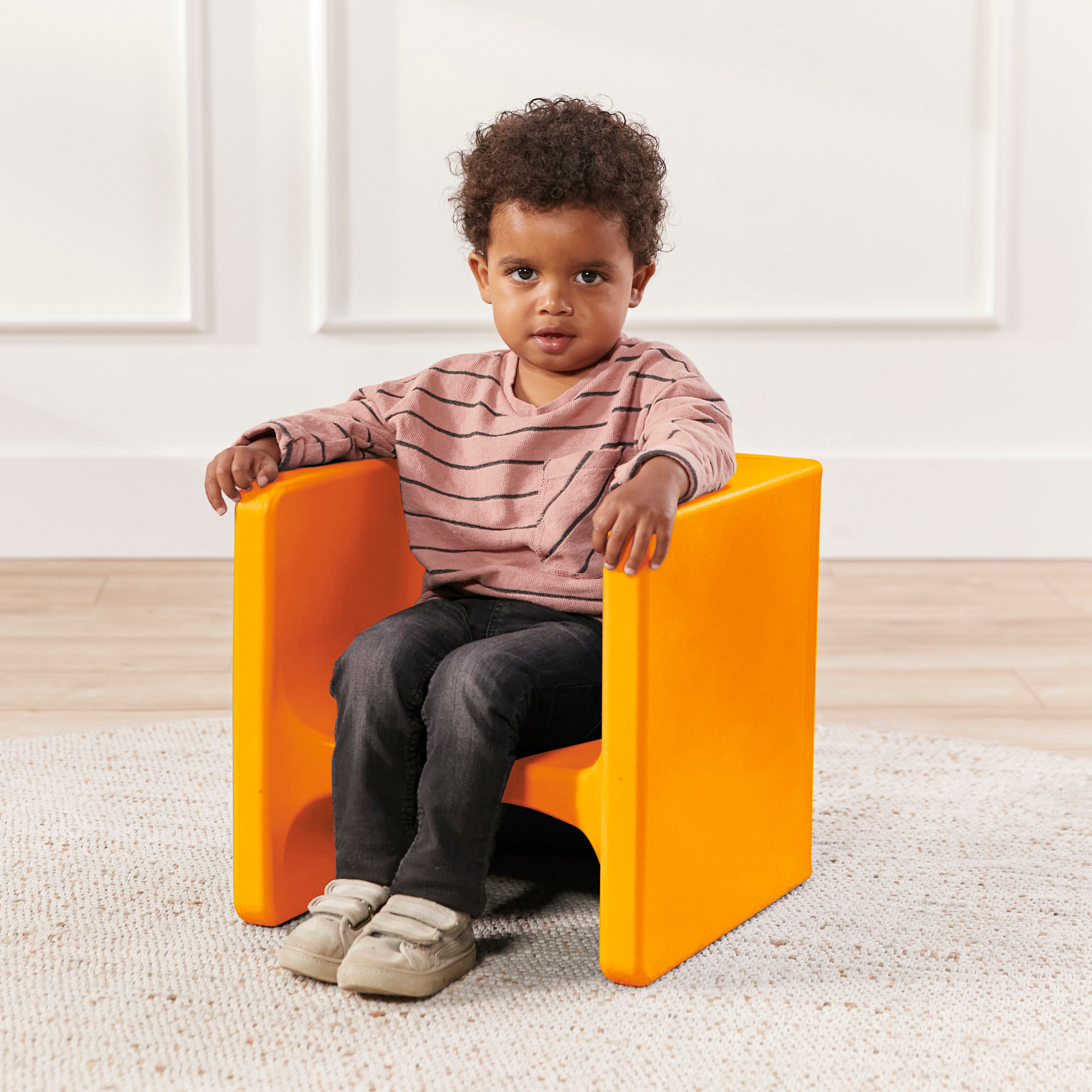 Tri-Me Table and Cube Chair Set, Multipurpose Furniture, 3-Piece