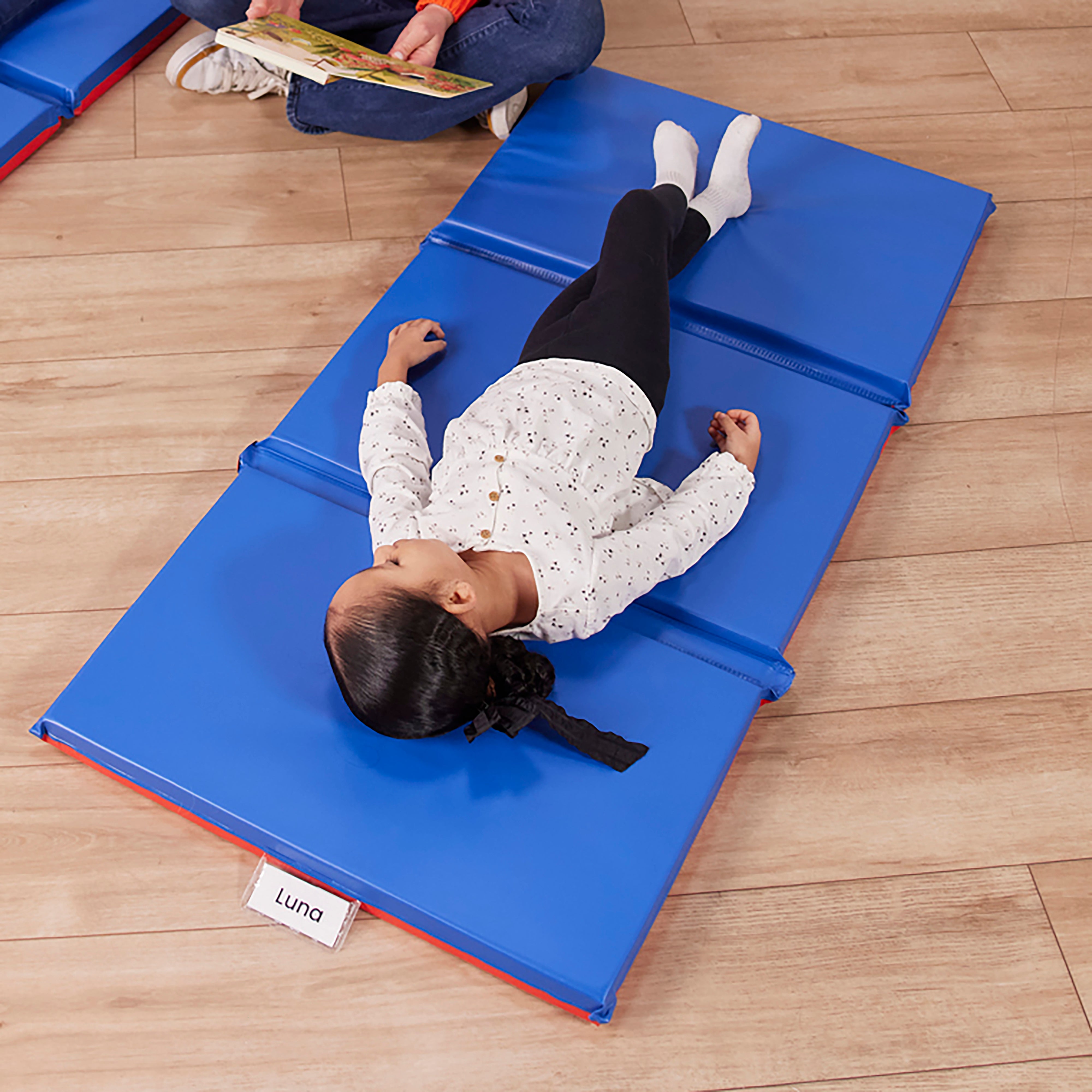 Premium Folding Rest Mat - Red/Blue