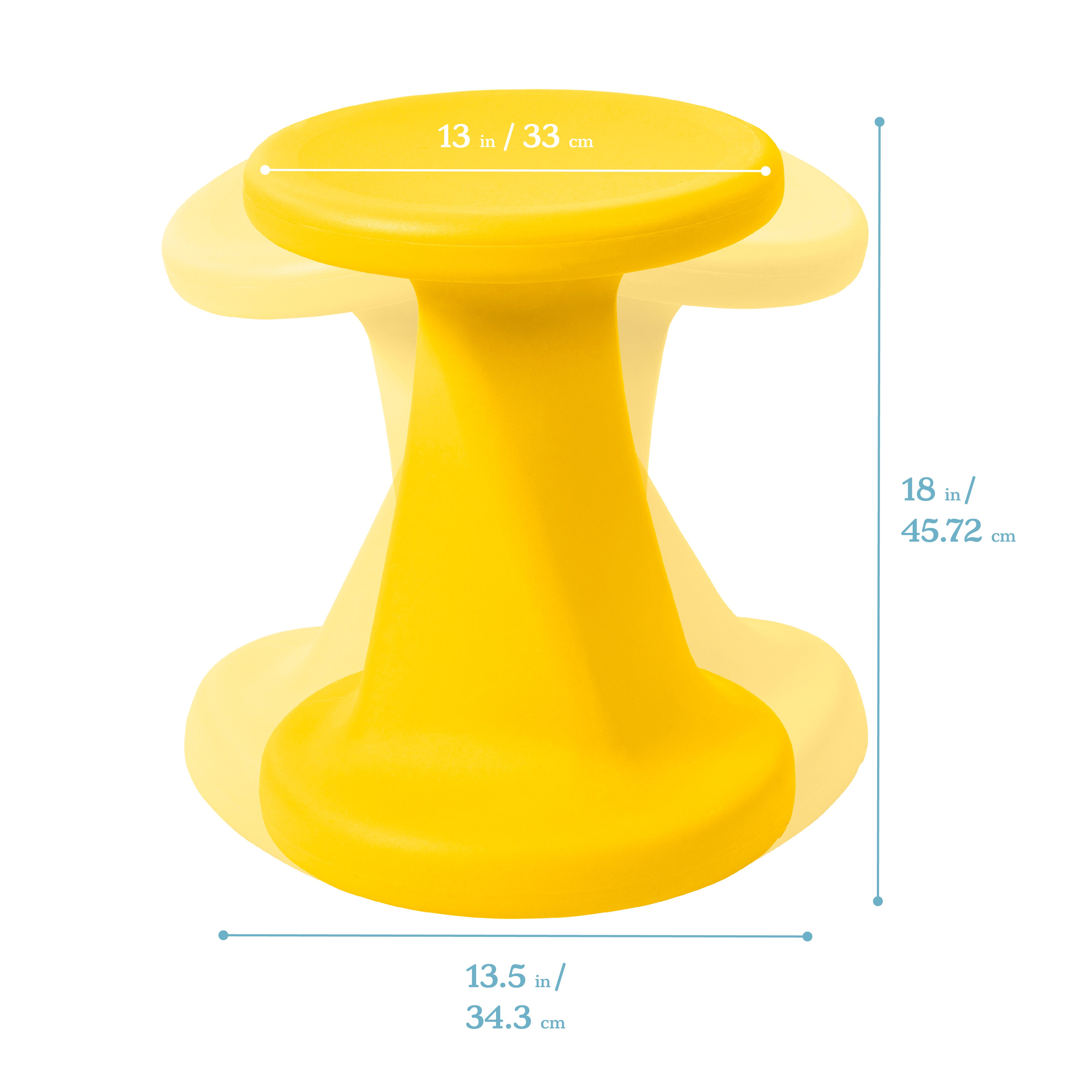 Twist Wobble Stool, 18in Seat Height