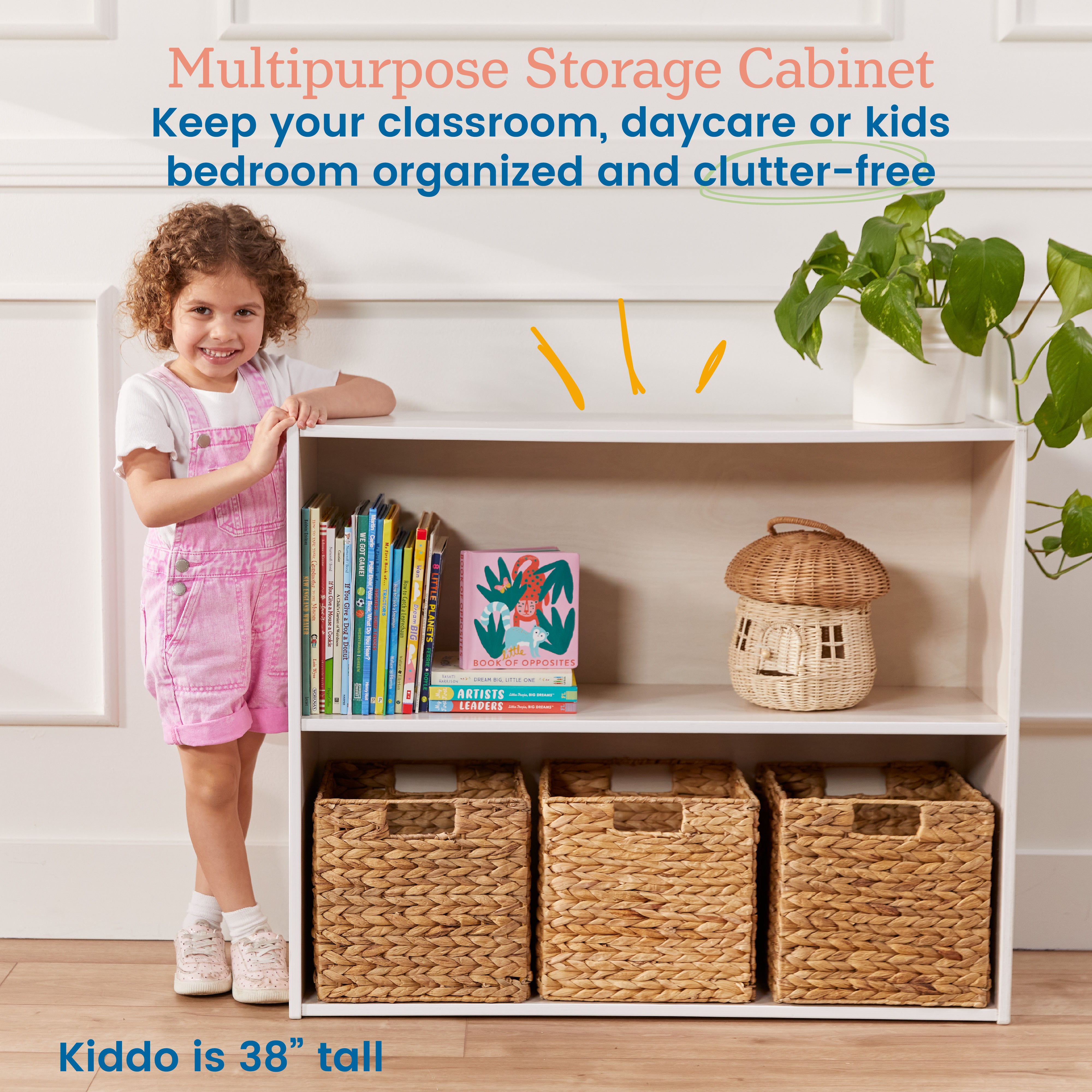 Streamline 2-Shelf Storage Cabinet, 30in