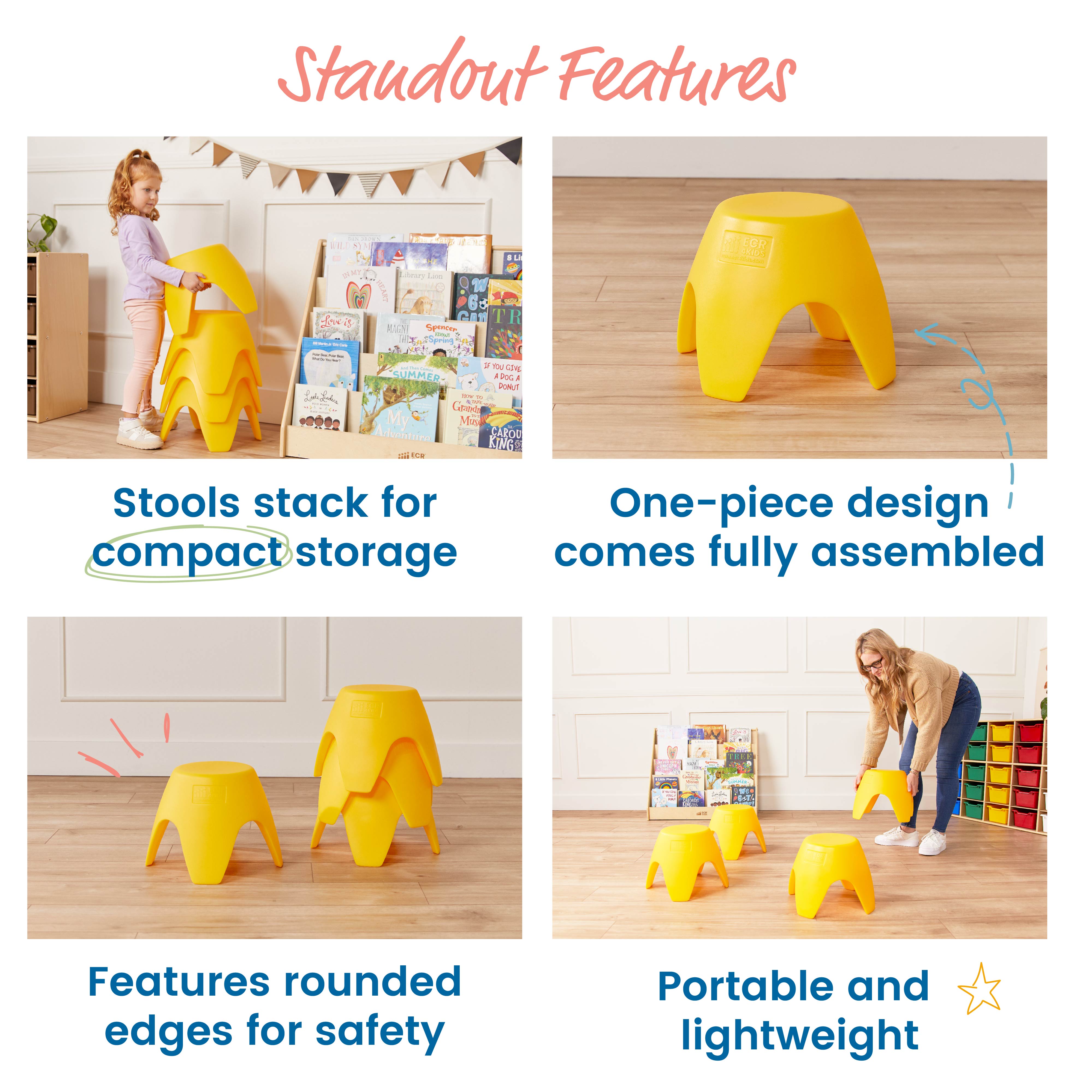 Ayana Stool Set, 4-Pack