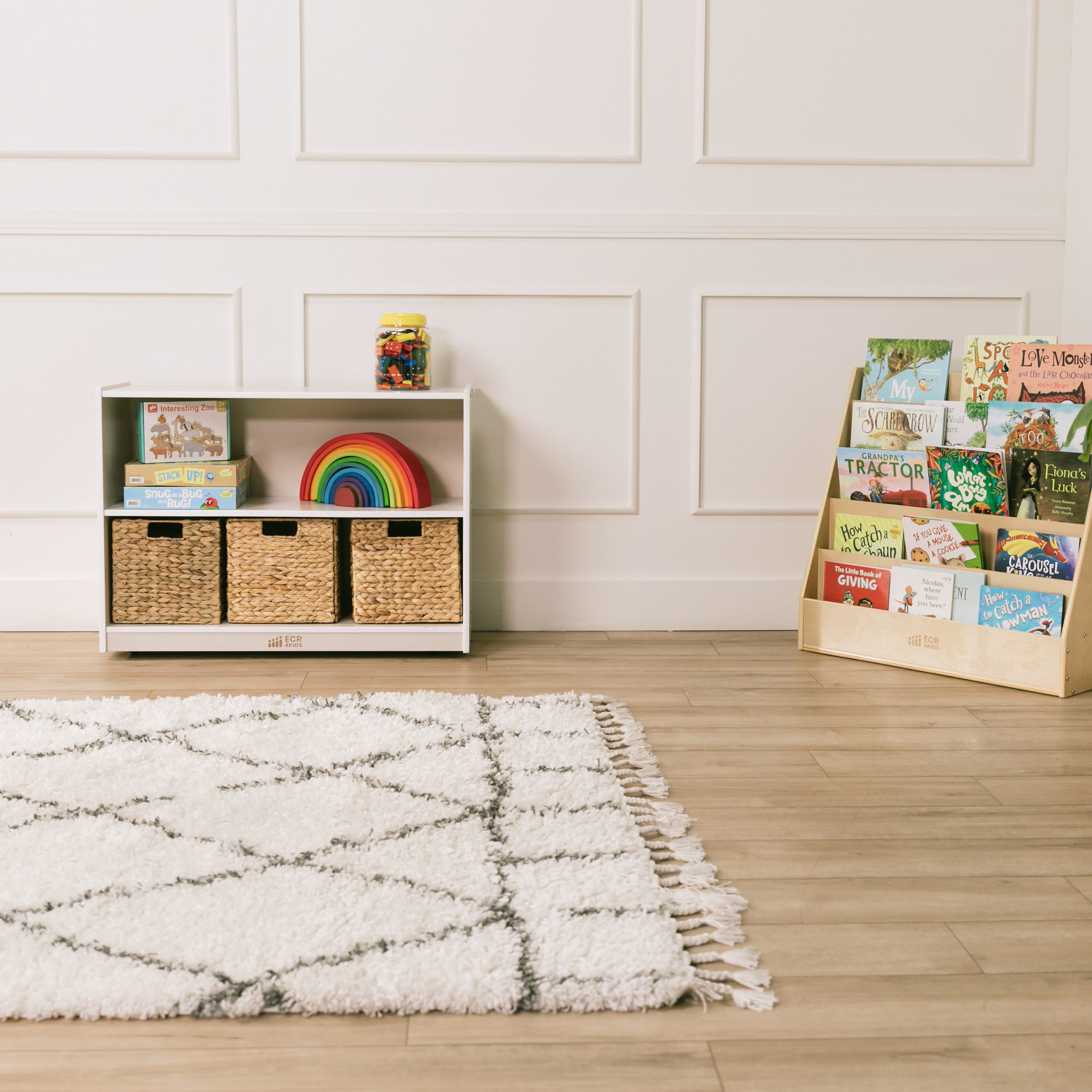 2-Shelf Mobile Storage Cabinet