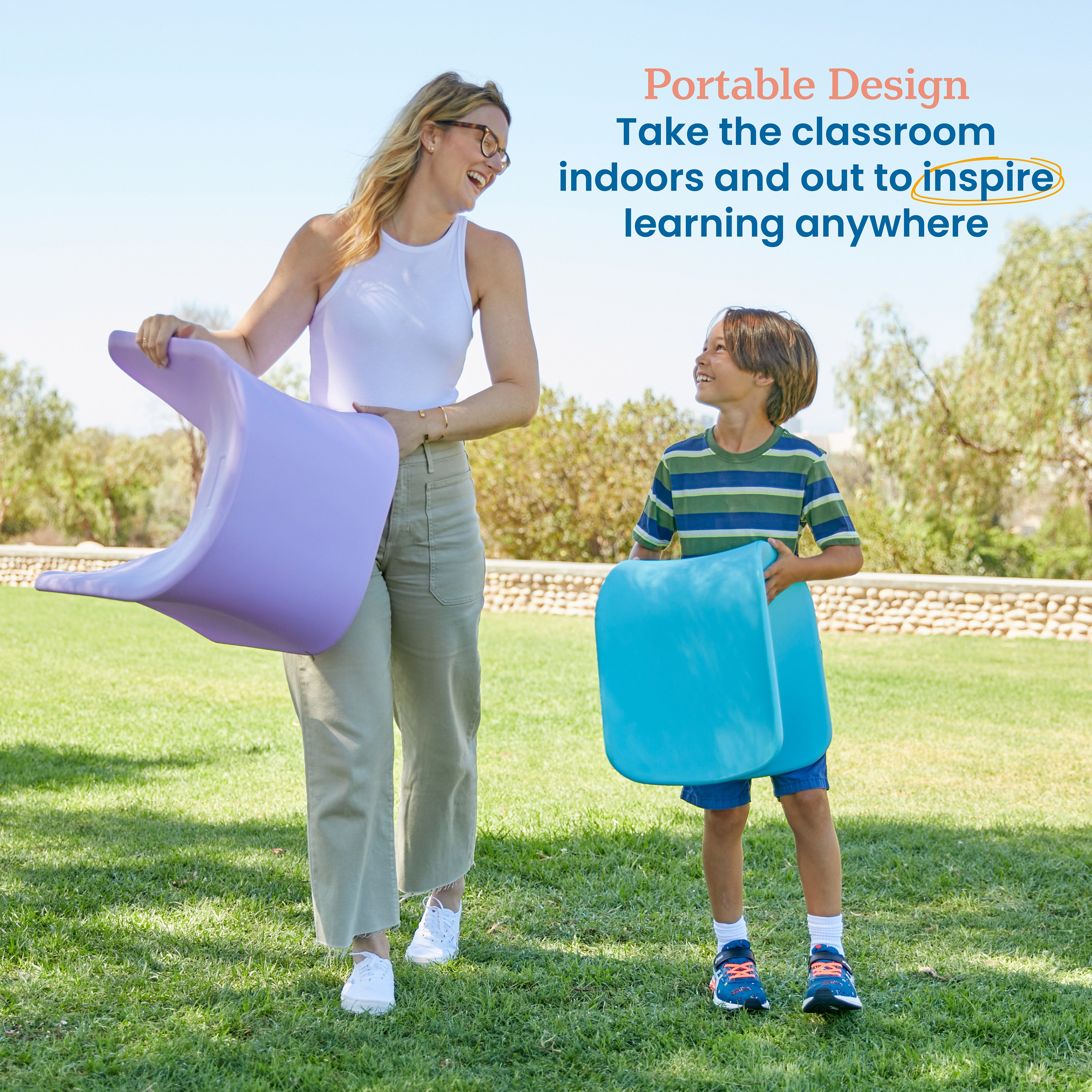 Wave Seat, 14in - 15.1in Seat Height, 2-Pack