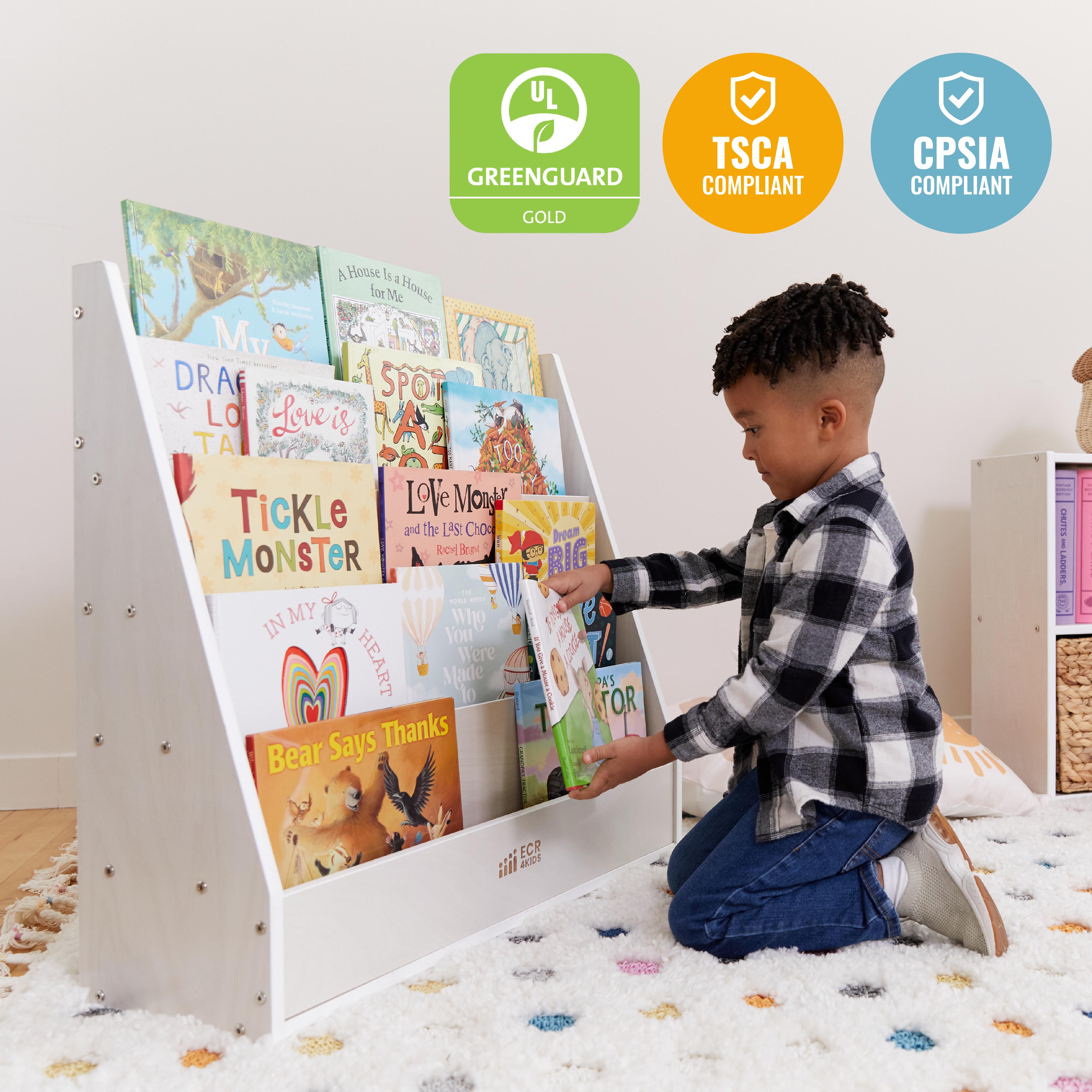 Streamline Single-Sided Book Display with Storage