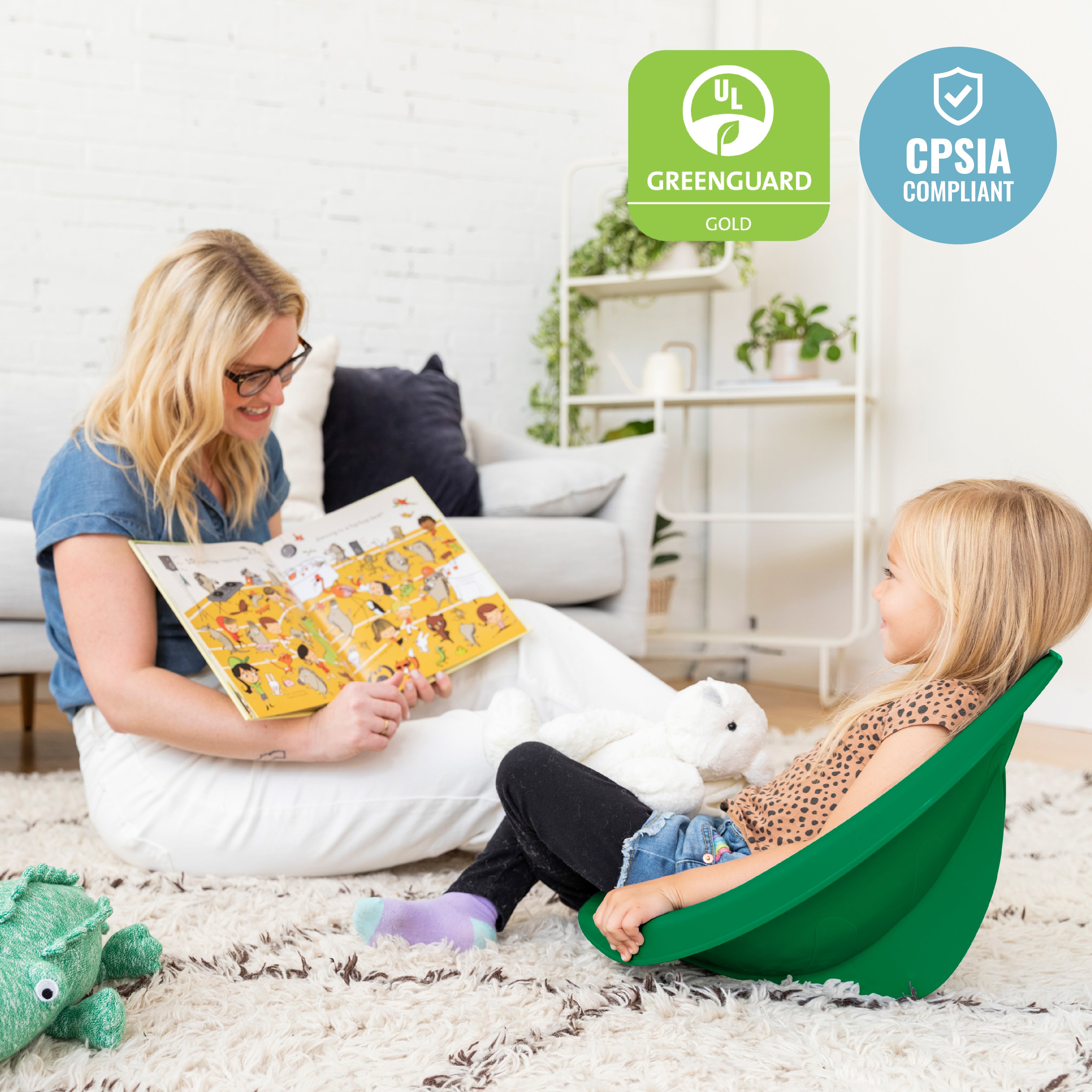 Leaf Scoop Floor Seat, 6-Piece