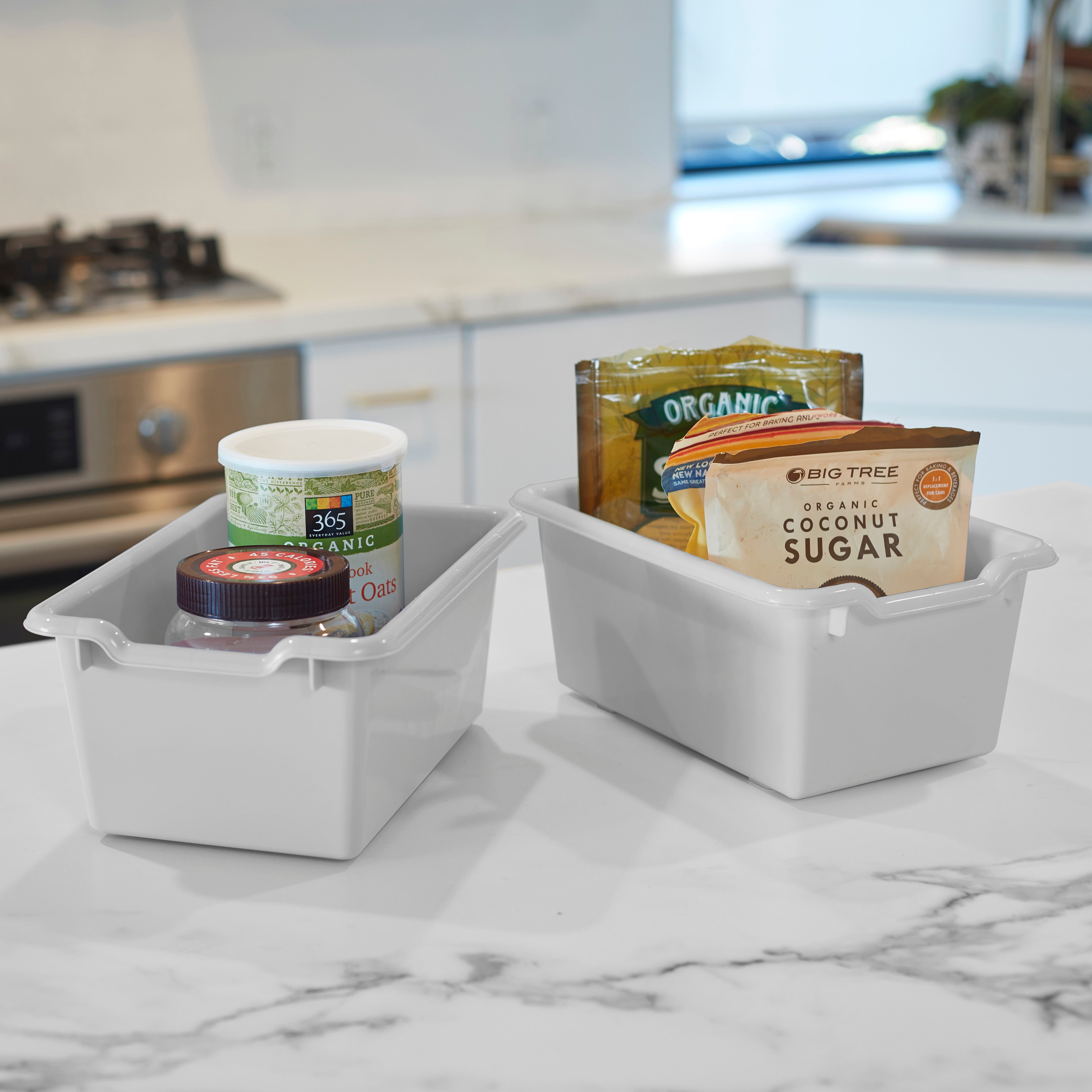 Scoop Front Storage Bins, 10-Piece