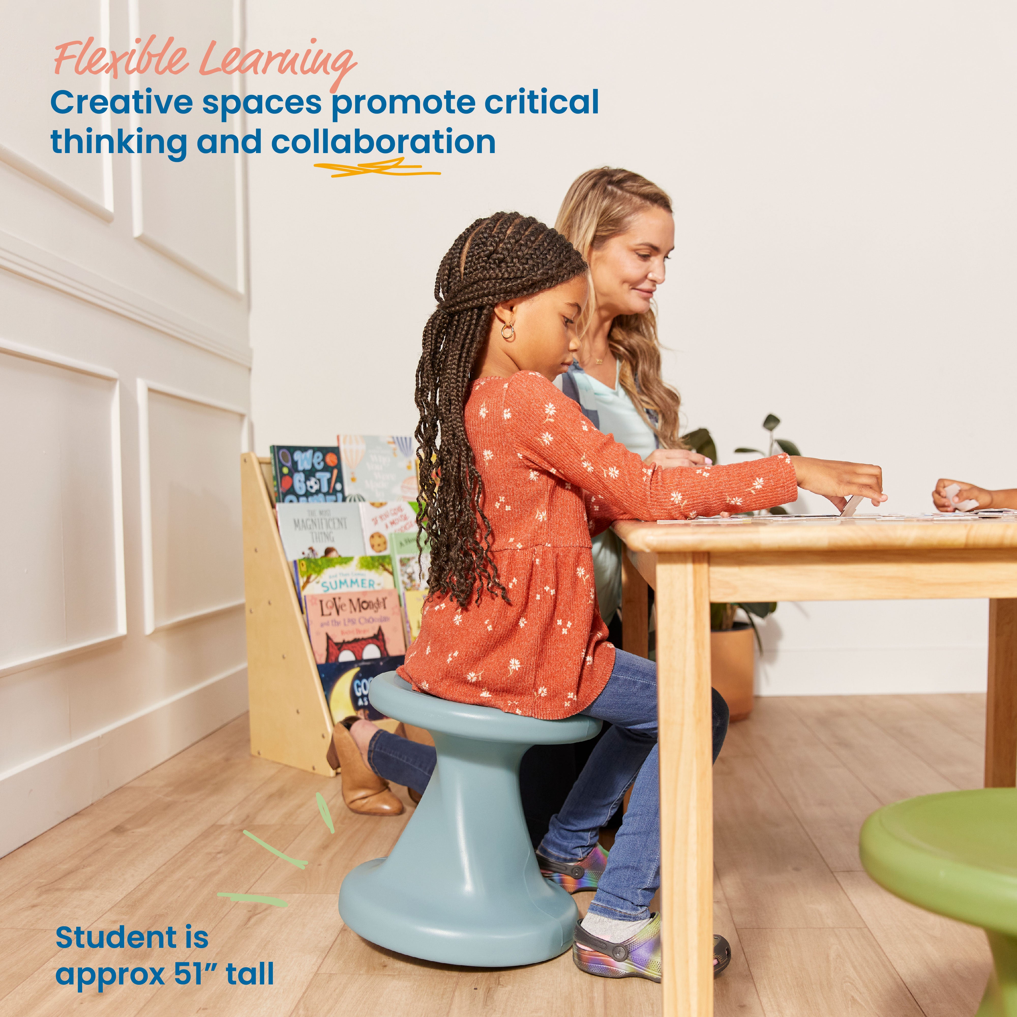 Twist Wobble Stool, 14in Seat Height