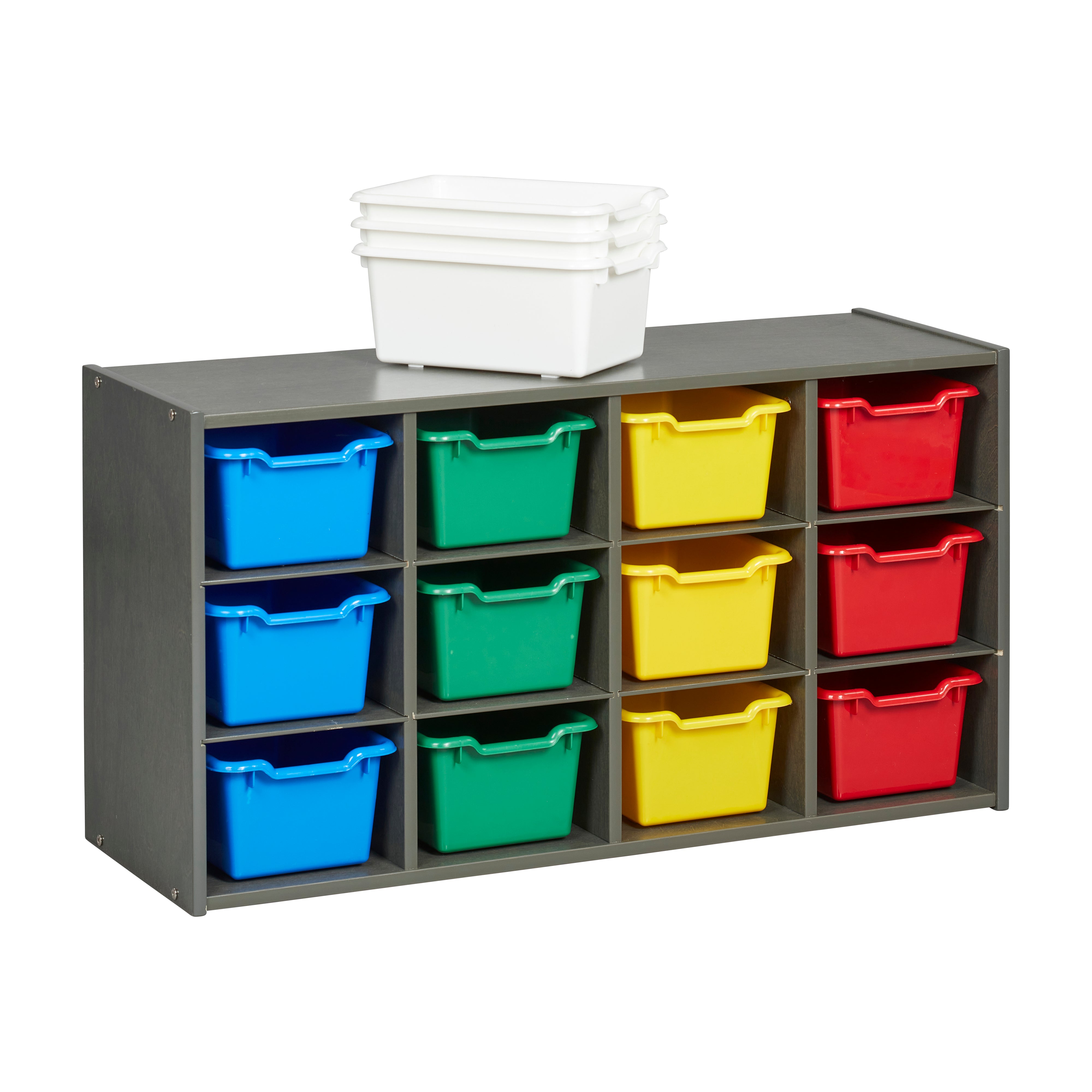 Streamline 12 Cubby Tray Cabinet and 15 Scoop Front Bins, 3x4