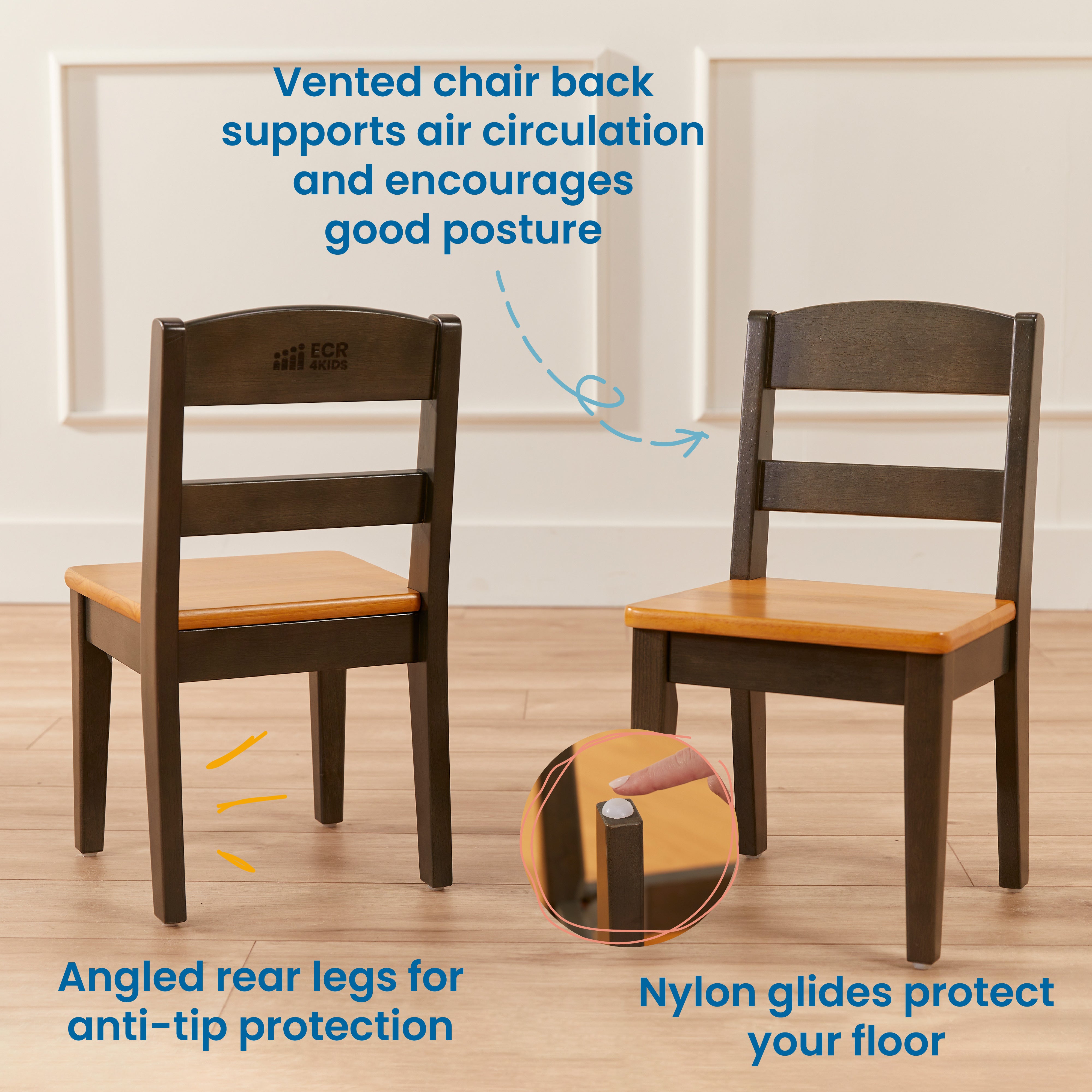 Hideaway Table and Chair Set, 3-Piece