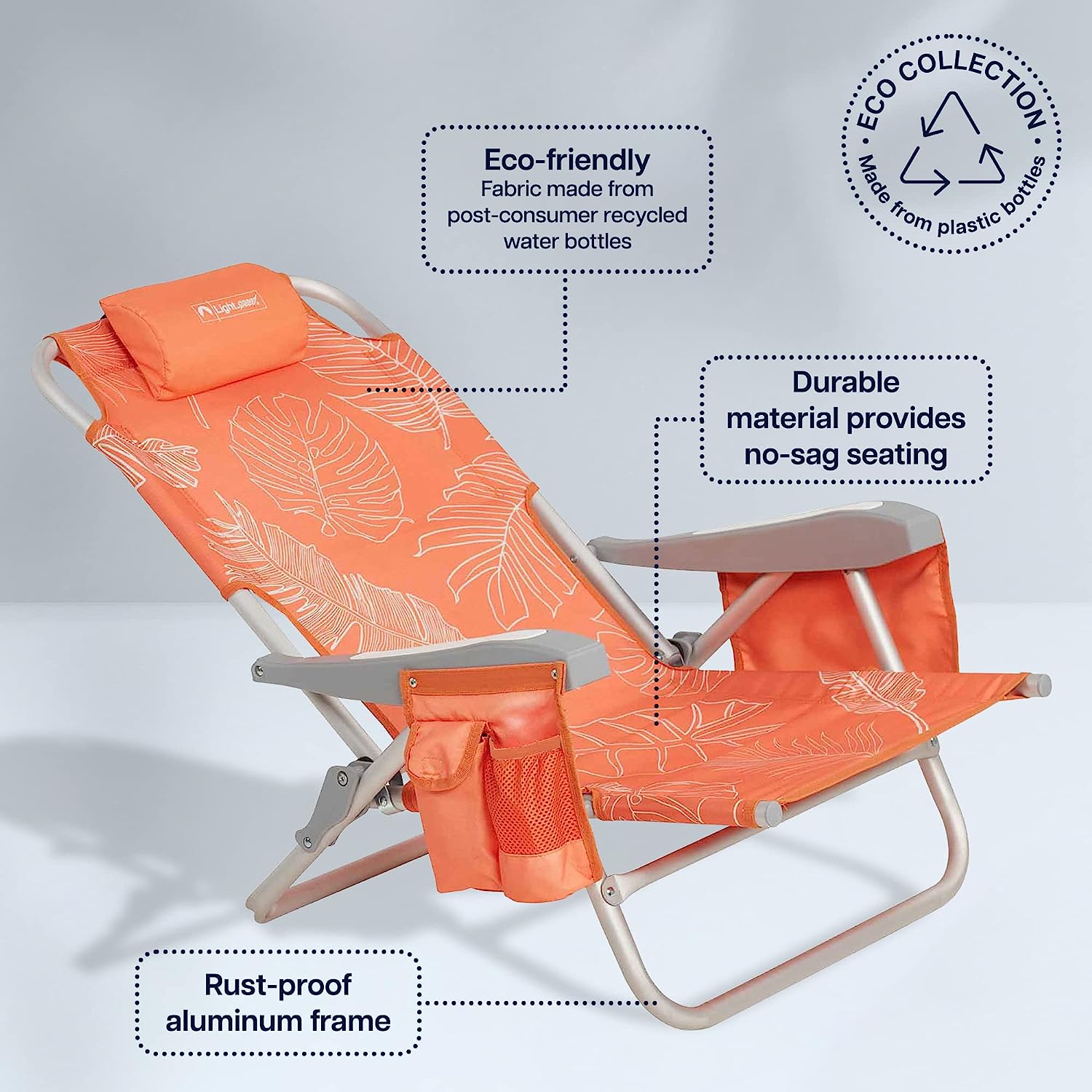 ECO Ultimate Backpack Beach Chair, Portable Seating