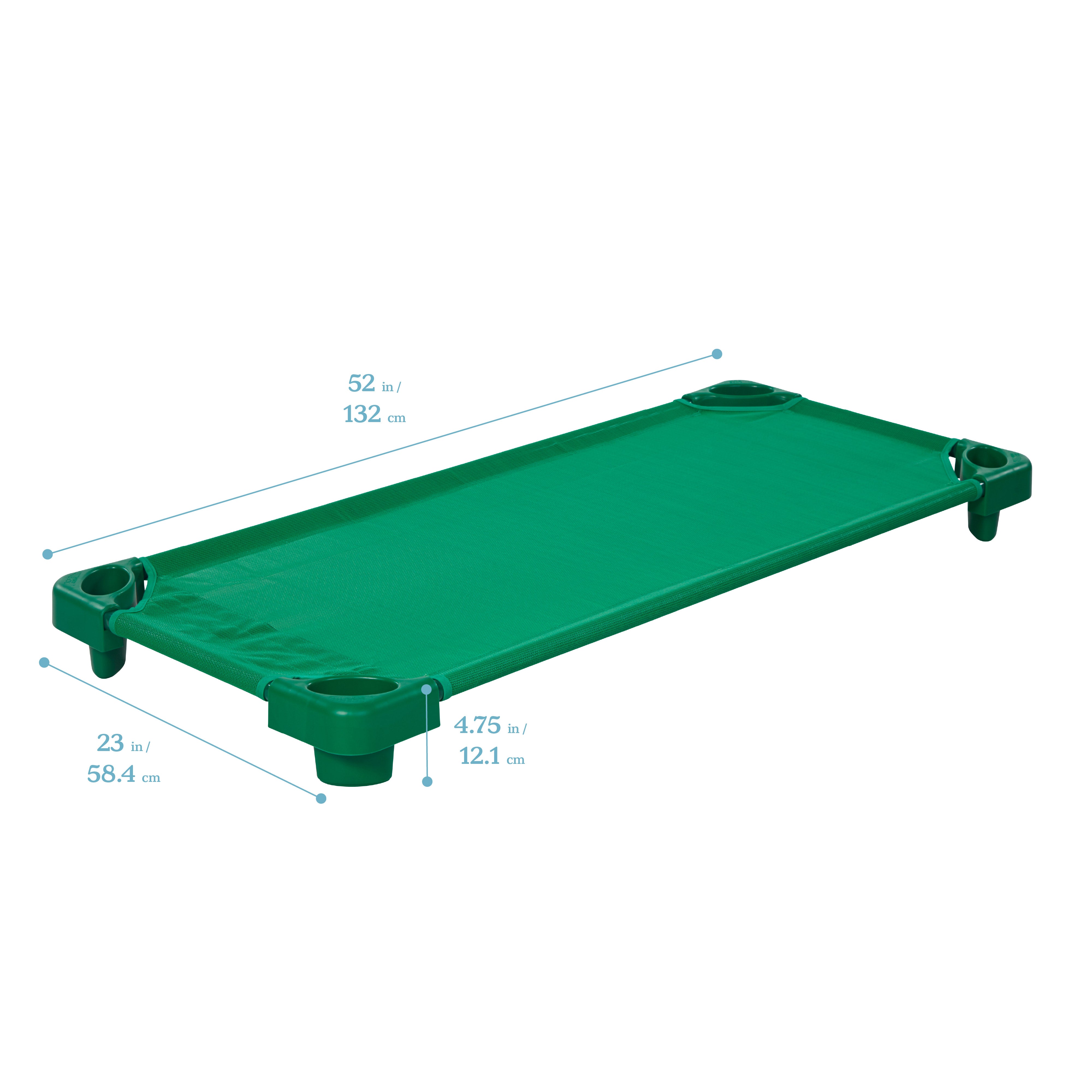 Stackable Kiddie Cot, Ready-to-Assemble, Standard Size, 6-Pack