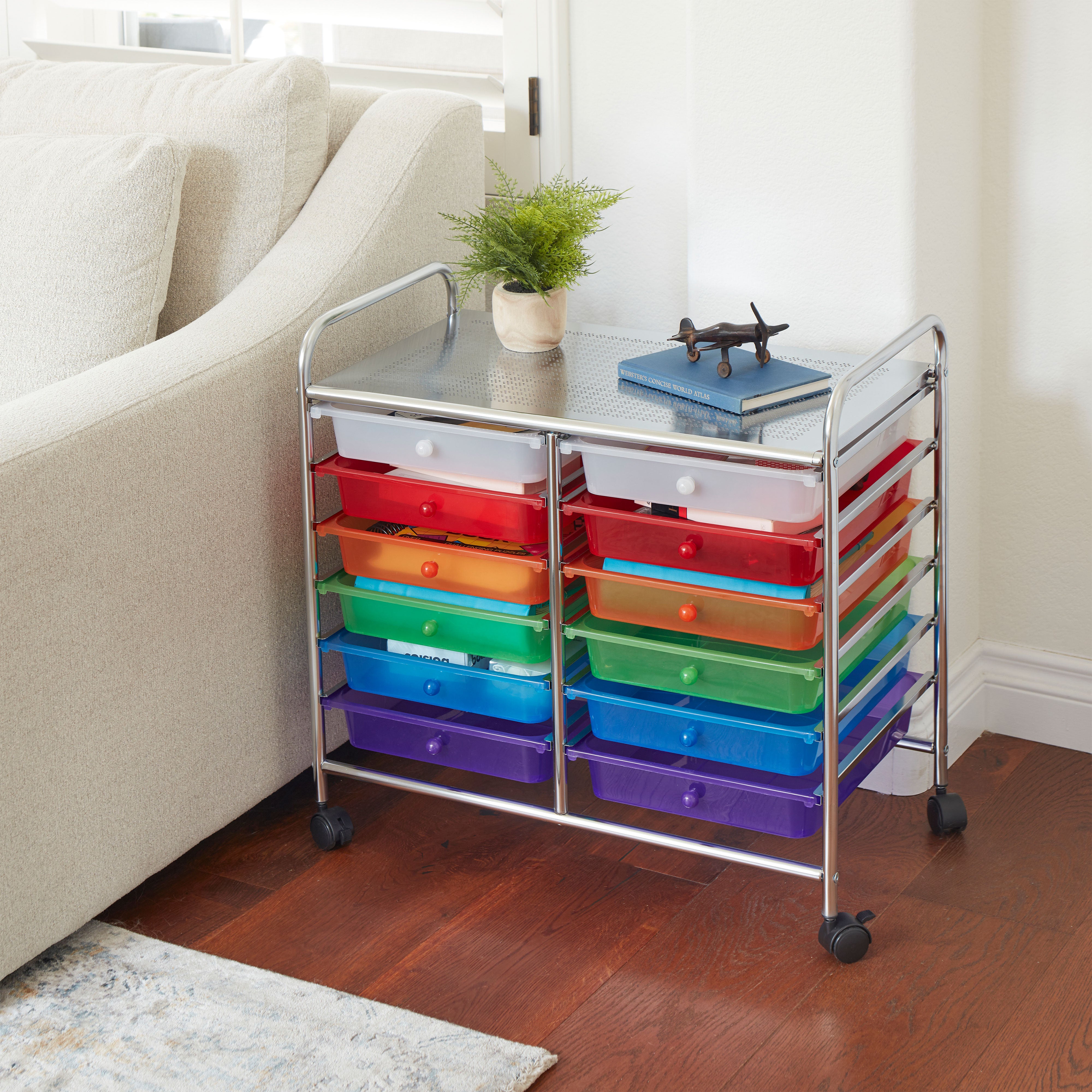 12-Drawer Value Mobile Storage Utility Cart