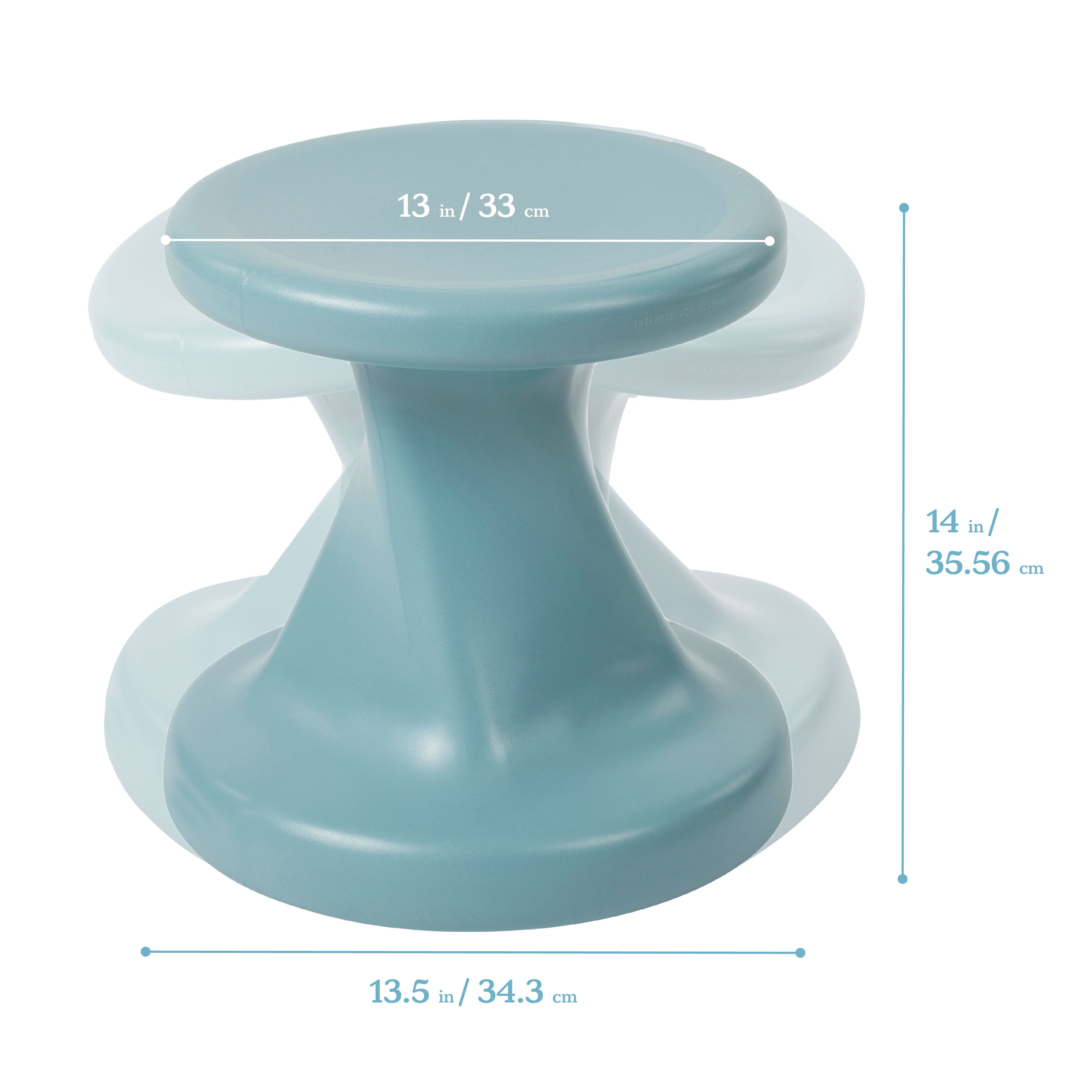 Twist Wobble Stool, 14in Seat Height