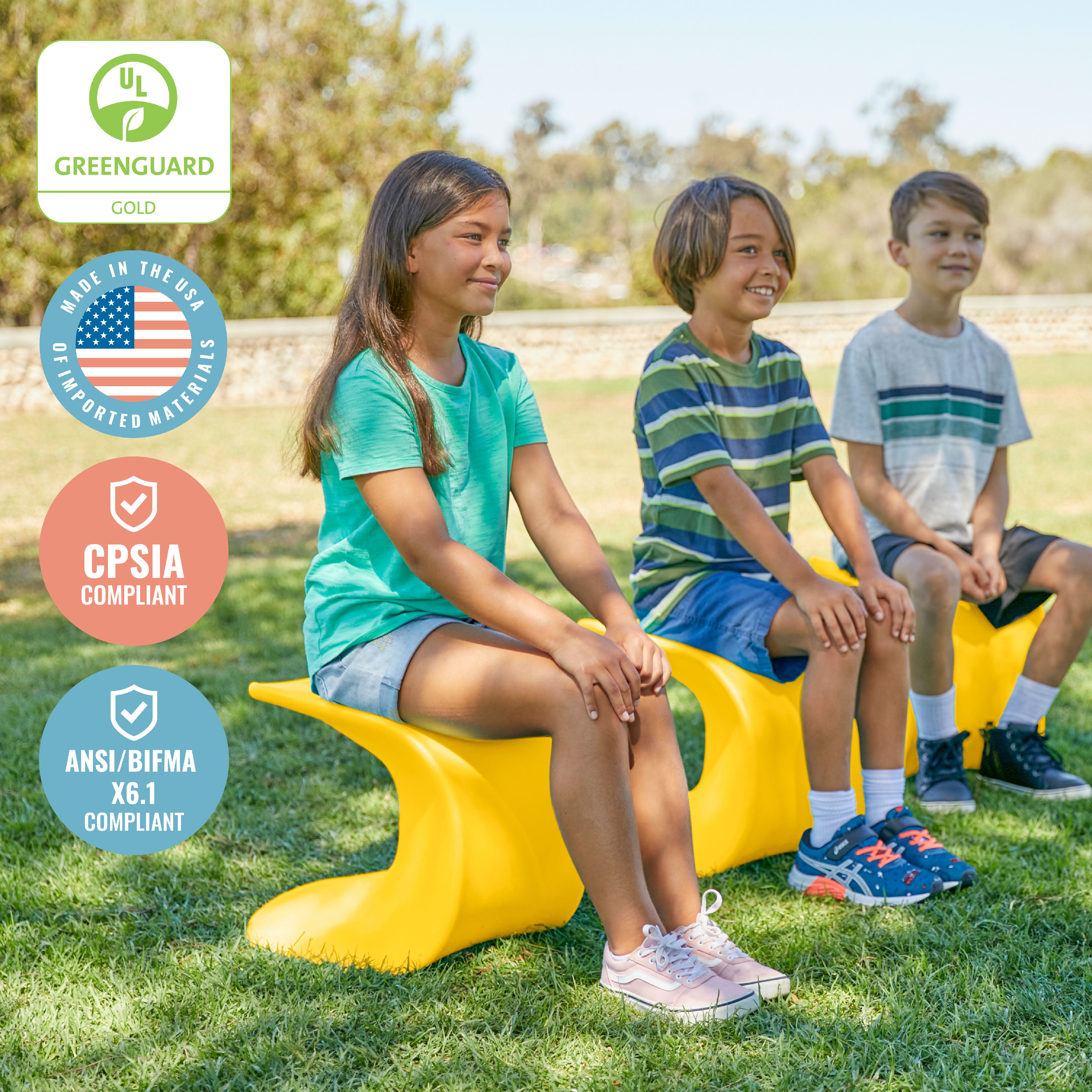 Wave Seat, 14in - 15.1in Seat Height, 2-Pack