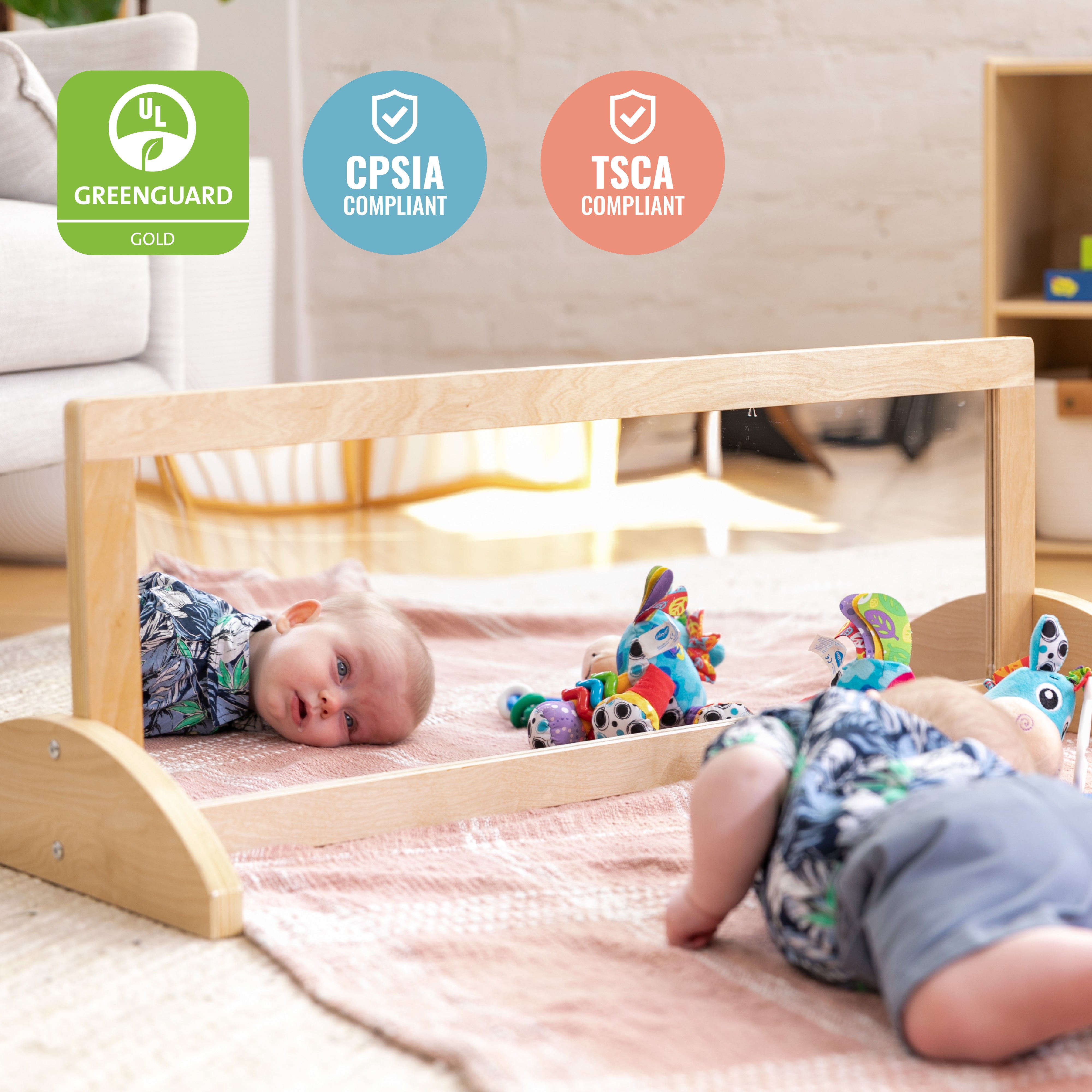 Toddler Single-Sided Bi-Directional Mirror