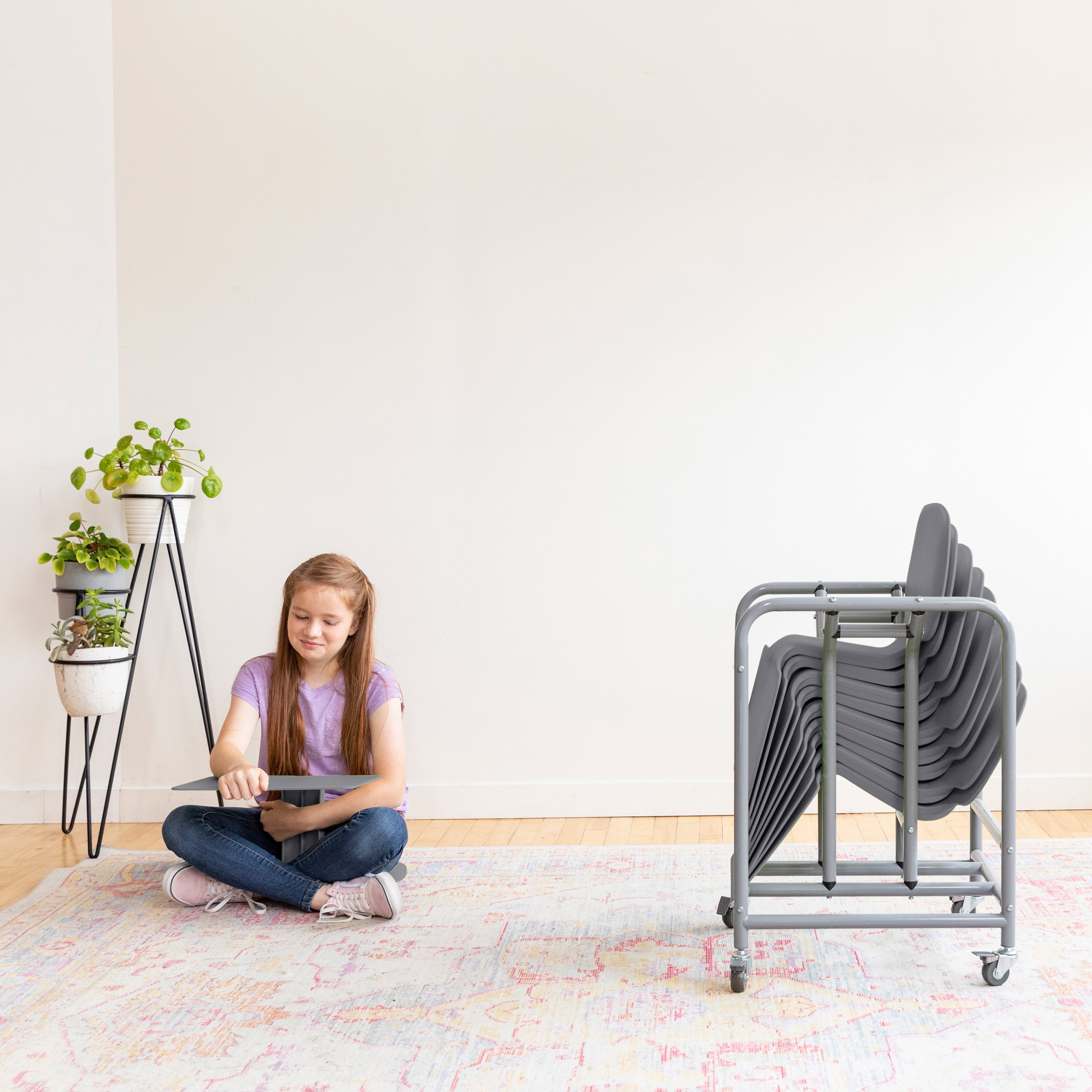 The Surf Portable Lap Desk with Mobile Storage Cart, 10-Pack